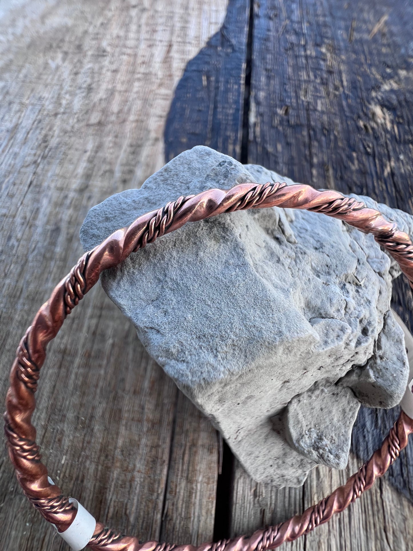 Navajo Handmade Twisted Copper Wire Bangle Bracelet 2.5β