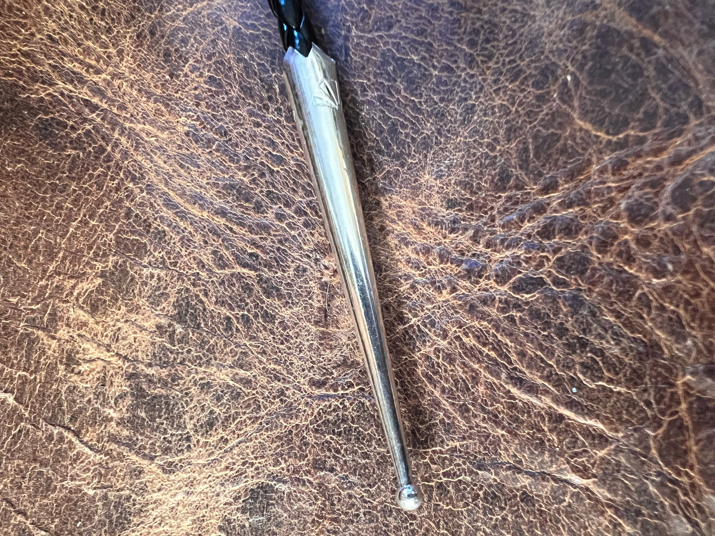 Navajo Handmade Rectangle Sterling Concho with Kingman Turquoise Bolo Necklace by Joann Begay