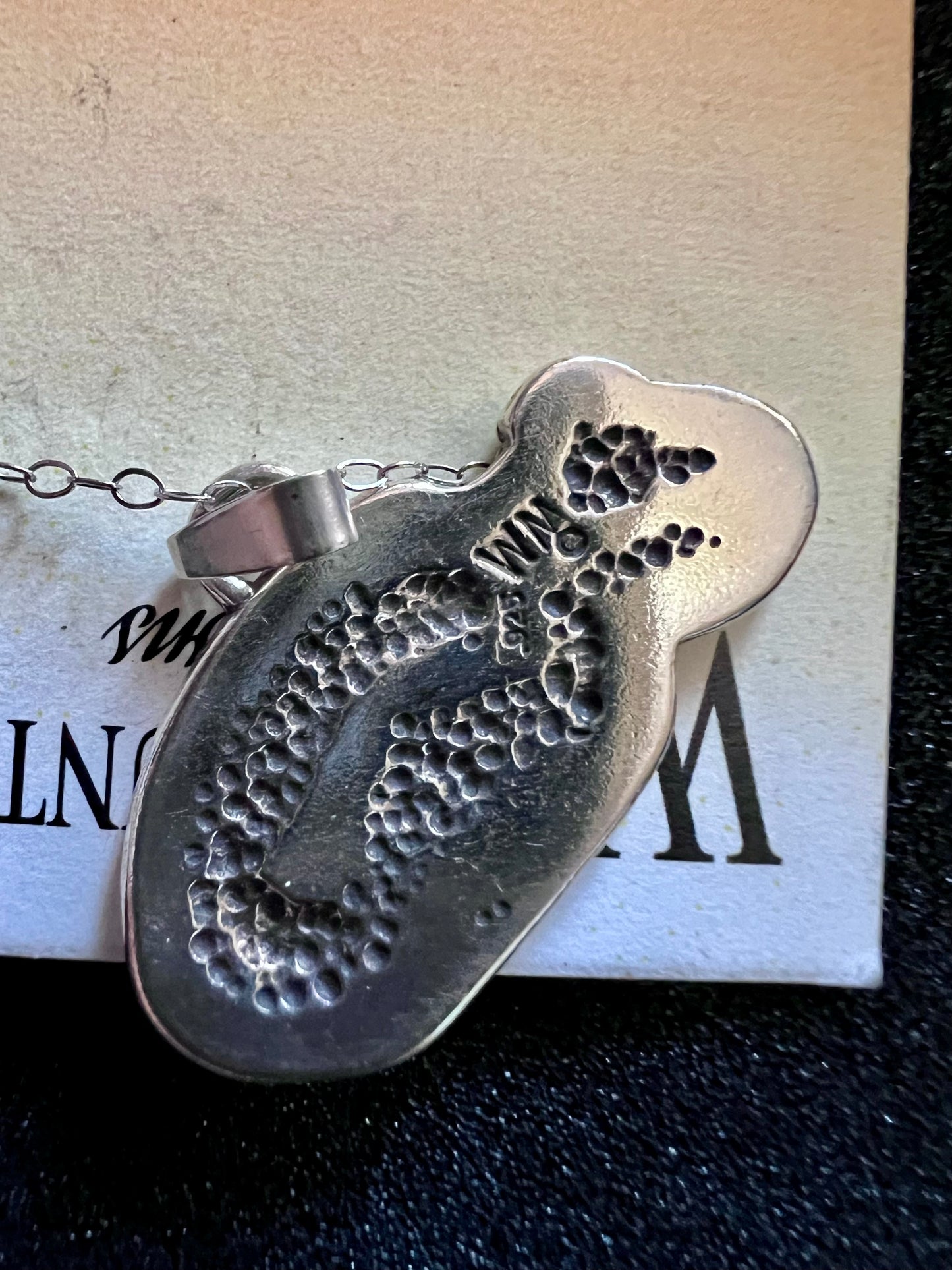 Sterling Silver Mountain Lion Fetish 18” Necklace