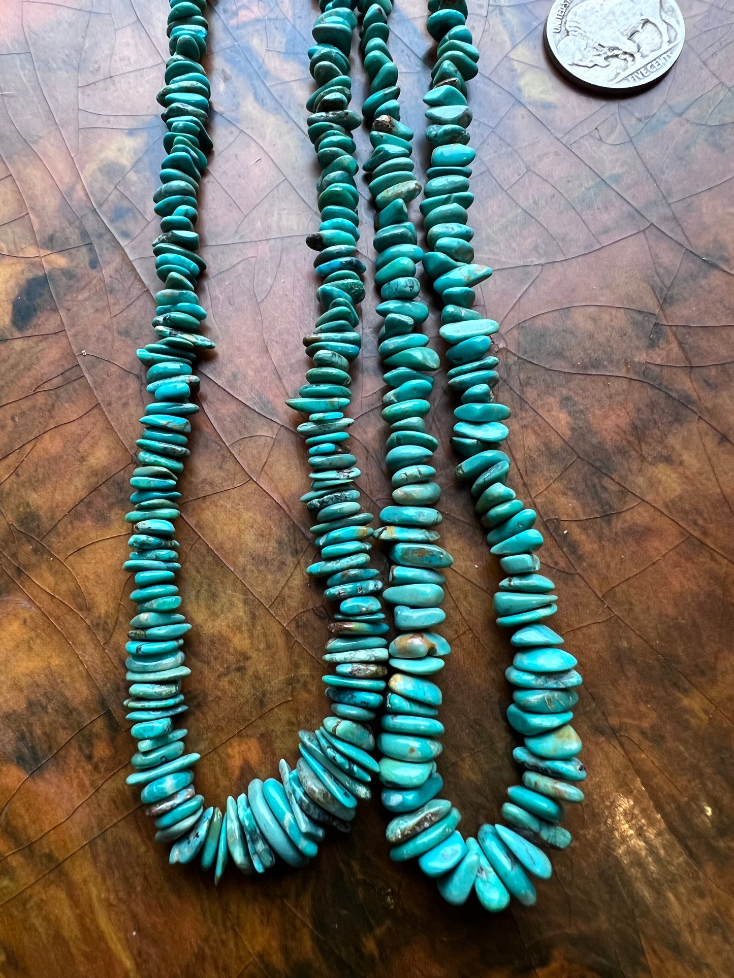 Maanshan Turquoise 2 Single-strand 19” Necklaces