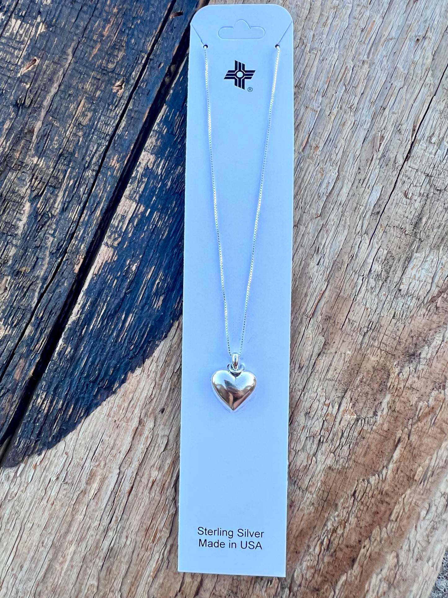 Sterling Silver Heart Necklace 16β