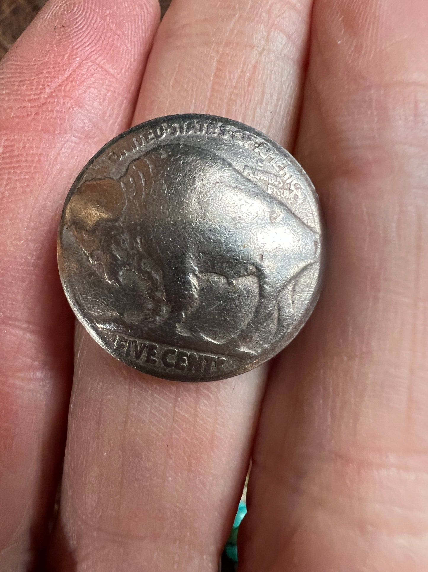 Buffalo Nickel Ring Sz 6.5
