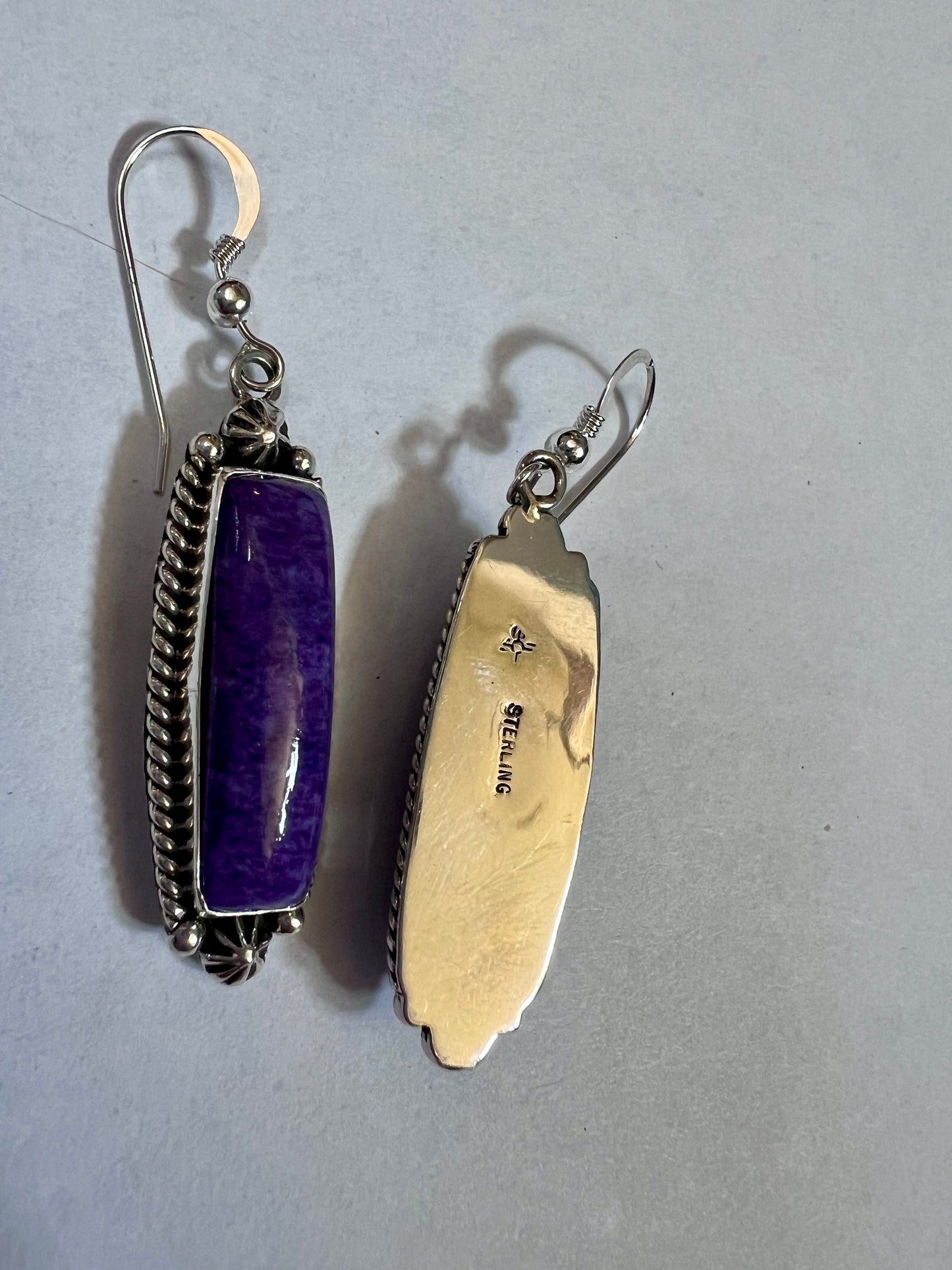Native American Handmade by C. Wylie - Sterling & Charoite 2β