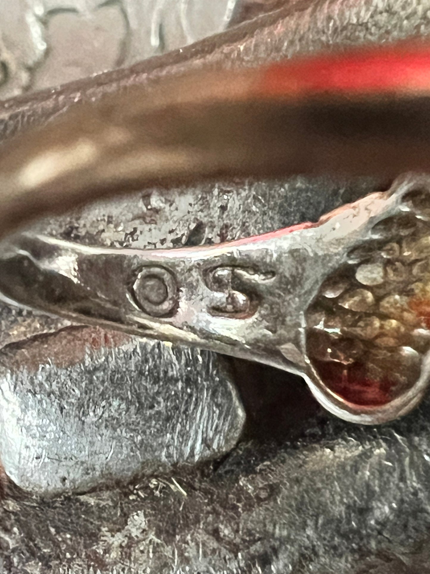 Sterling & Turquoise Ring Sz 4.75