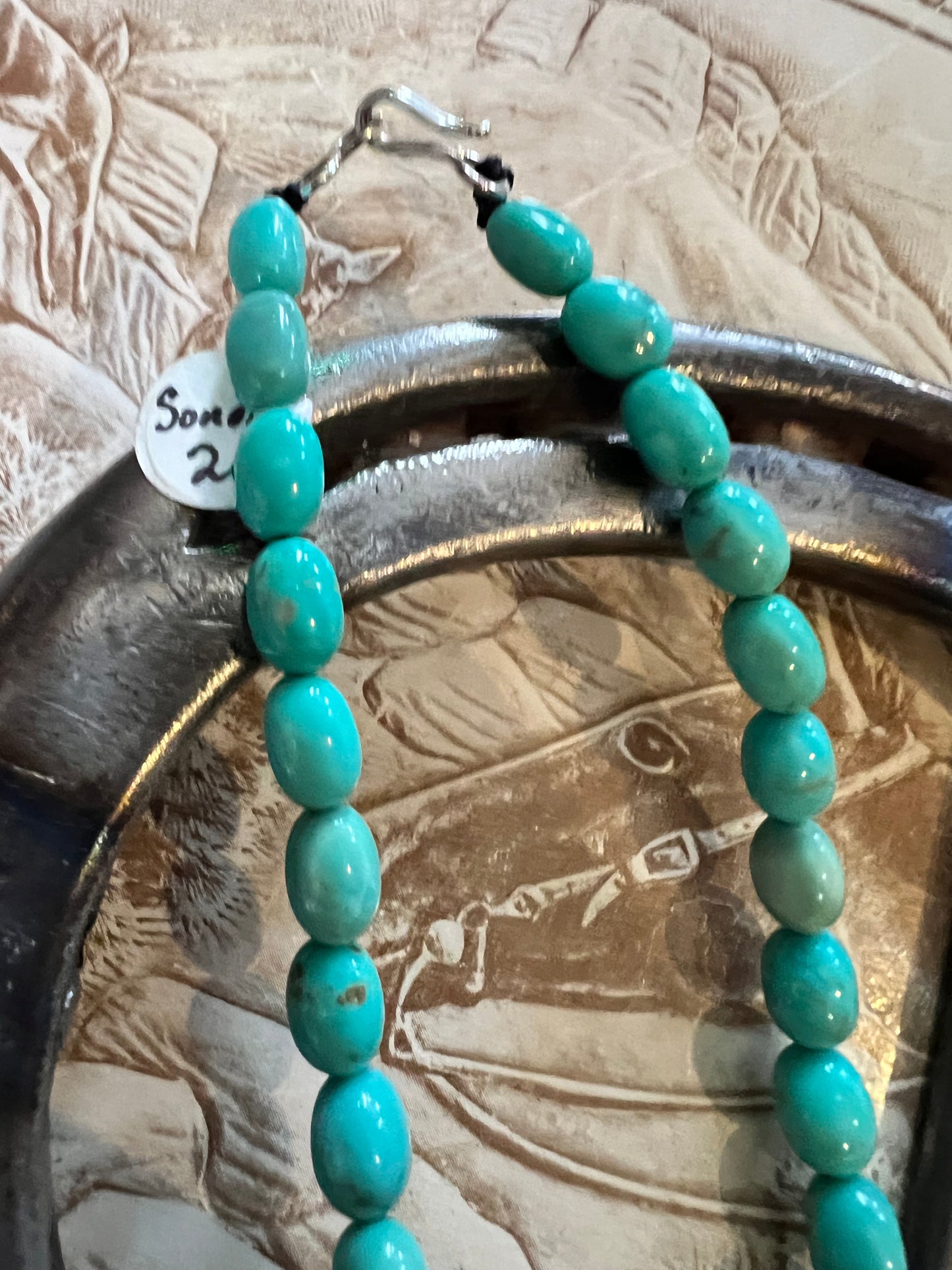 Sonoran Turquoise Bead Necklace 20”