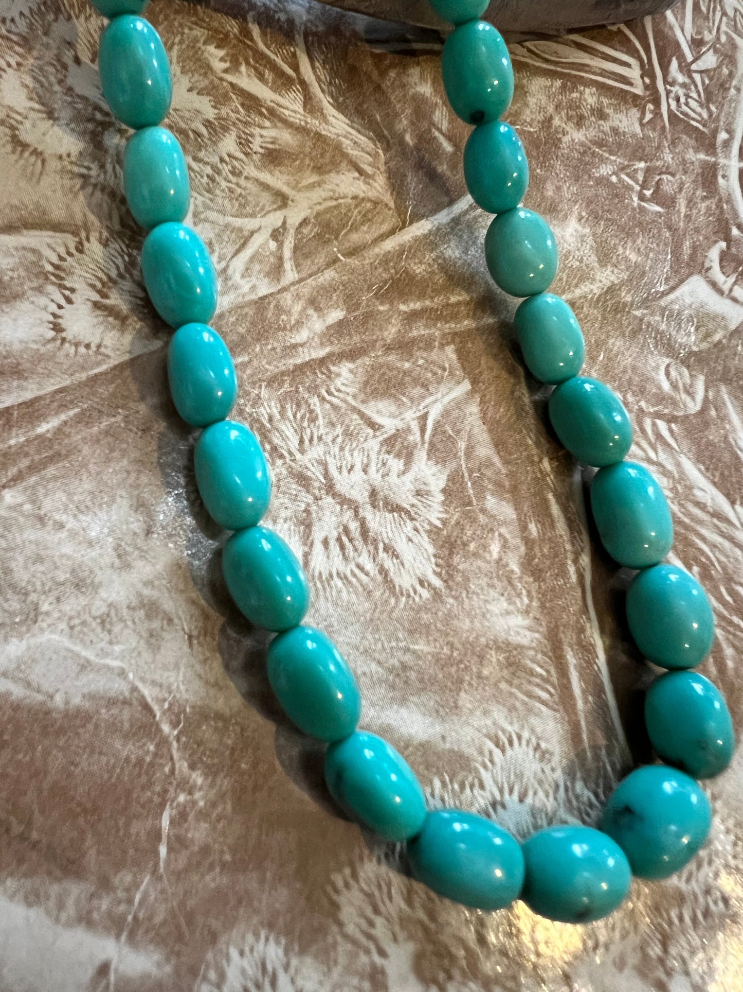Sonoran Turquoise Bead Necklace 20”
