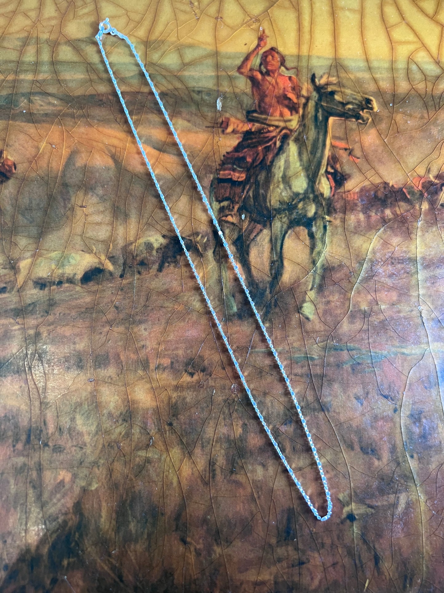 Sterling Silver Dainty Mirror Chain (made in Italy)18β