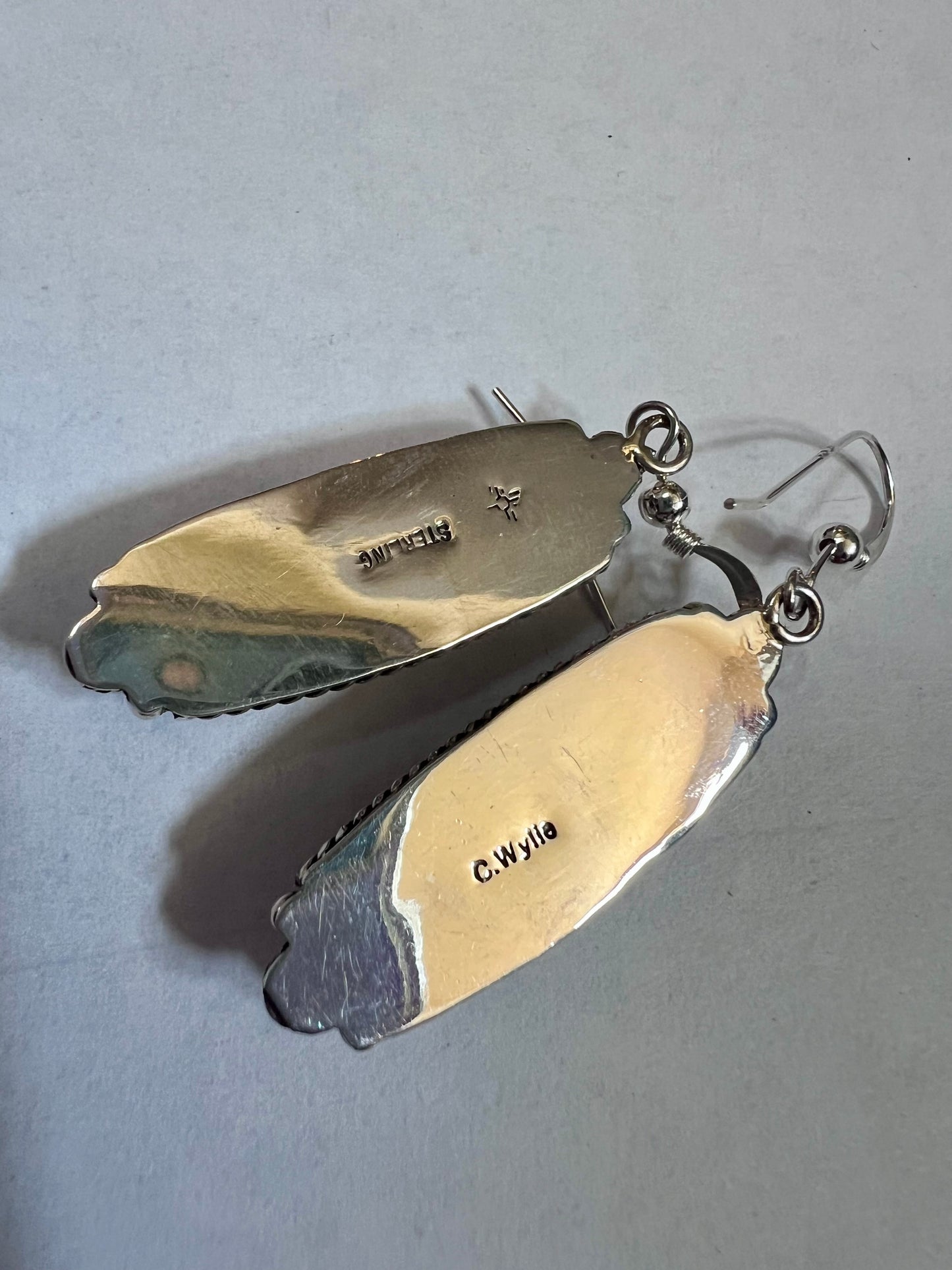 Native American Handmade by C. Wylie - Sterling & Charoite 2β