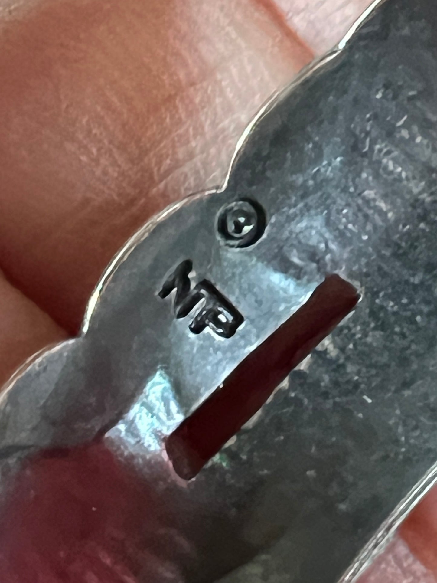 Vintage Sterling Silver Large Hoops Earrings 2β - Navajo Handmade by Vincent Platero