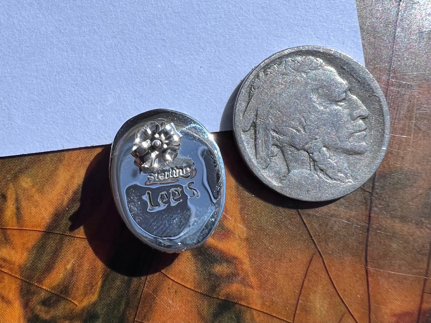 Navajo Handmade Sterling & Turquoise Post Stud Earrings
