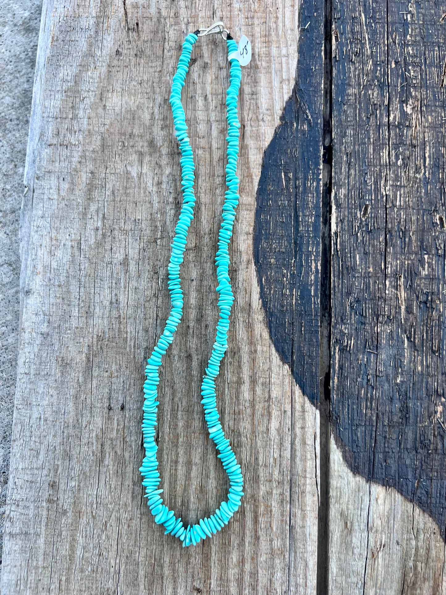 Chilean Turquoise Sterling Clasp 19β Necklace