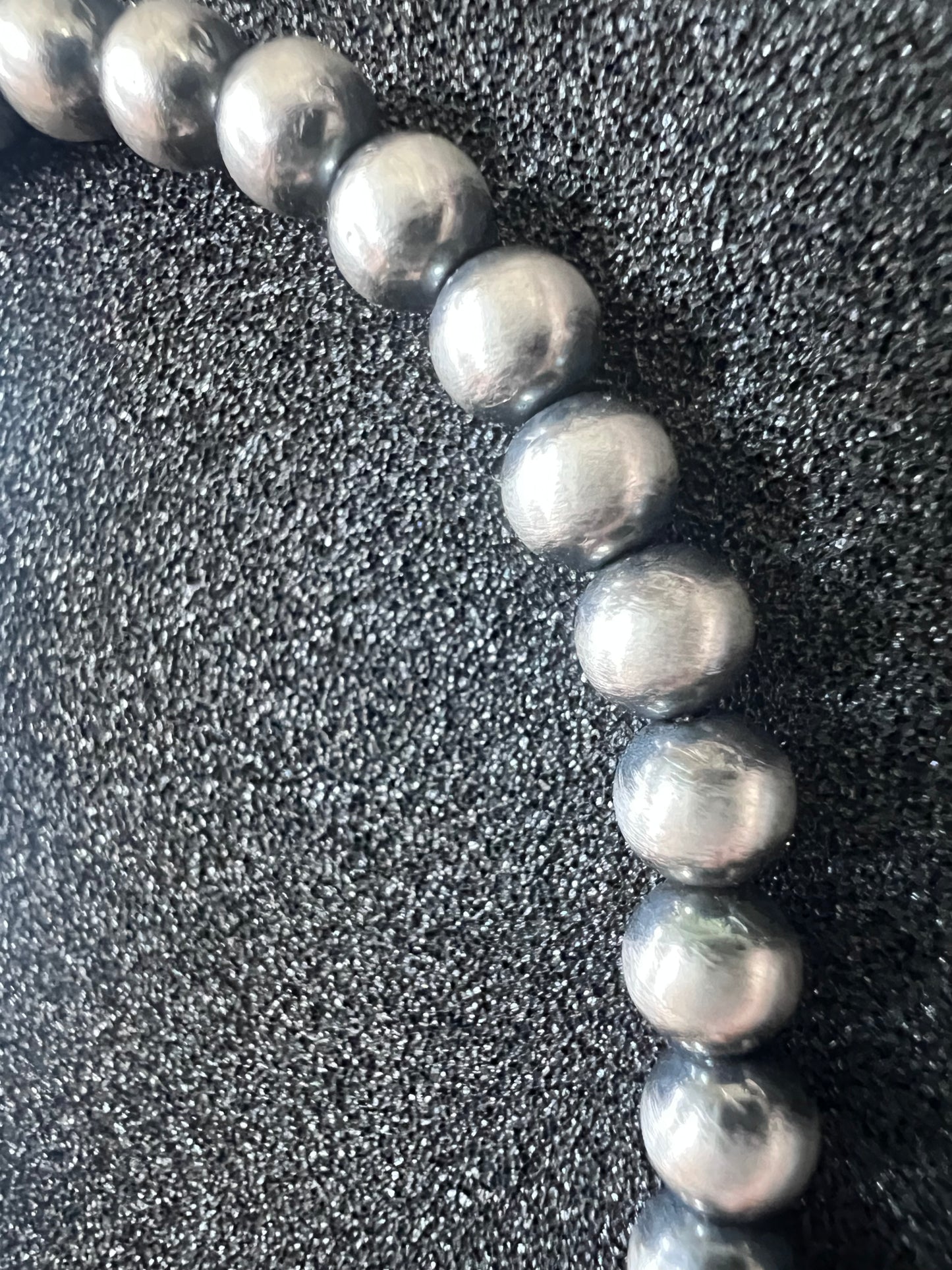 Sterling Silver Oxy 5mm Pearl Bracelet Sz 7-8