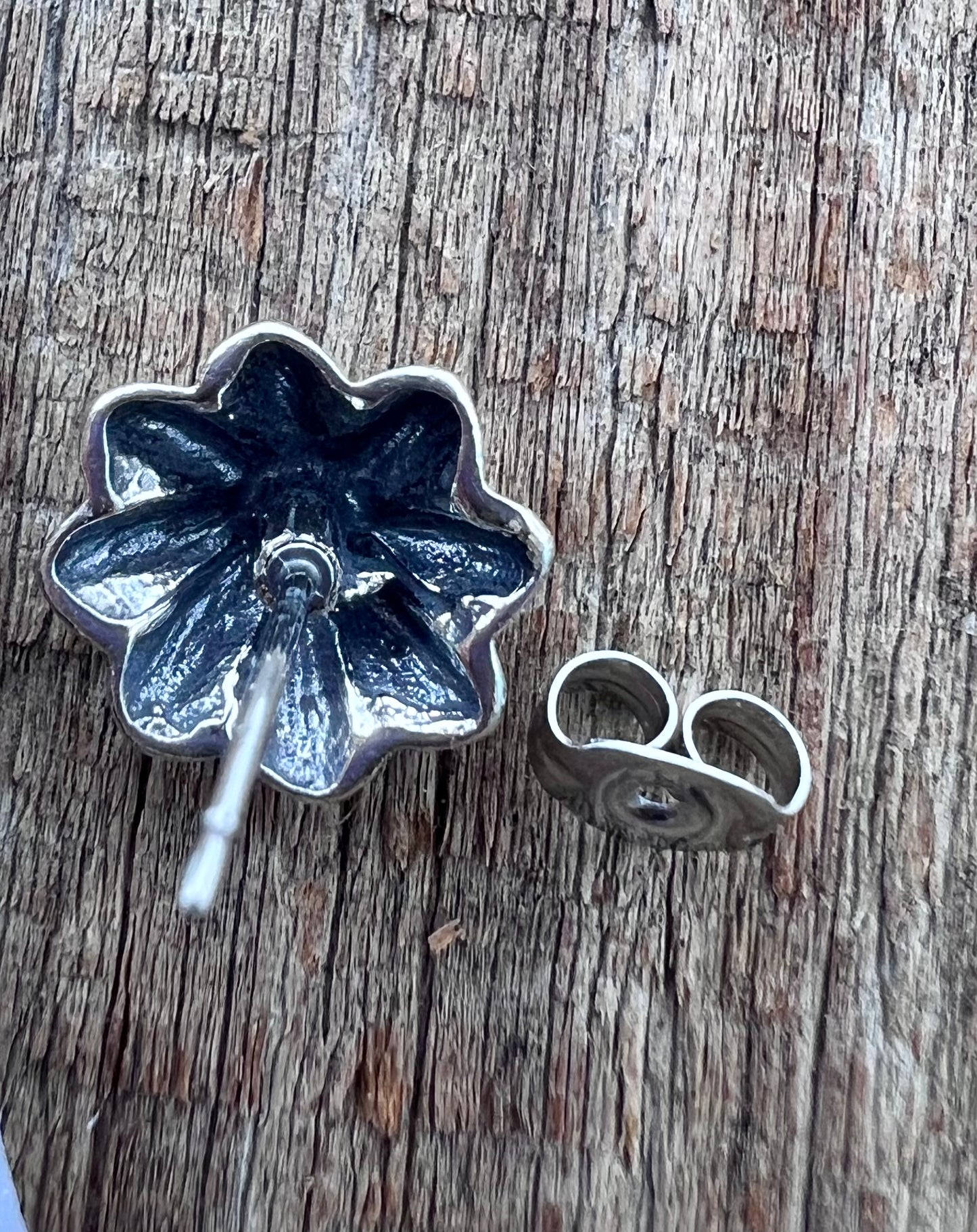 Sterling Silver Star Shot Post Earrings