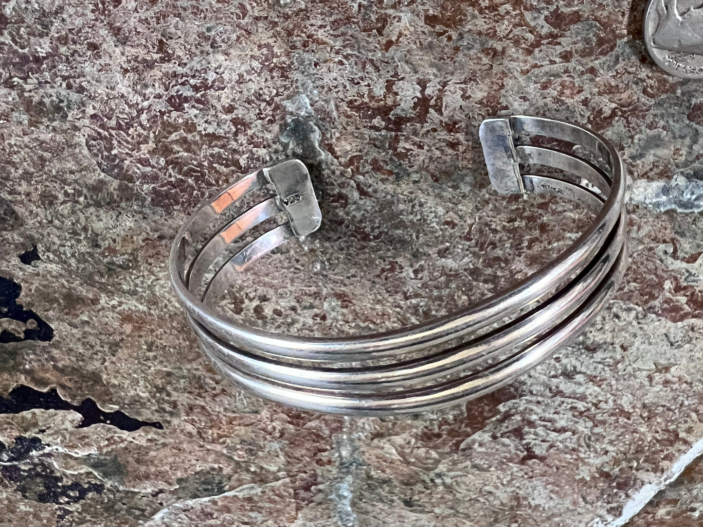 Sterling Silver Cuff Bracelet Sz 7