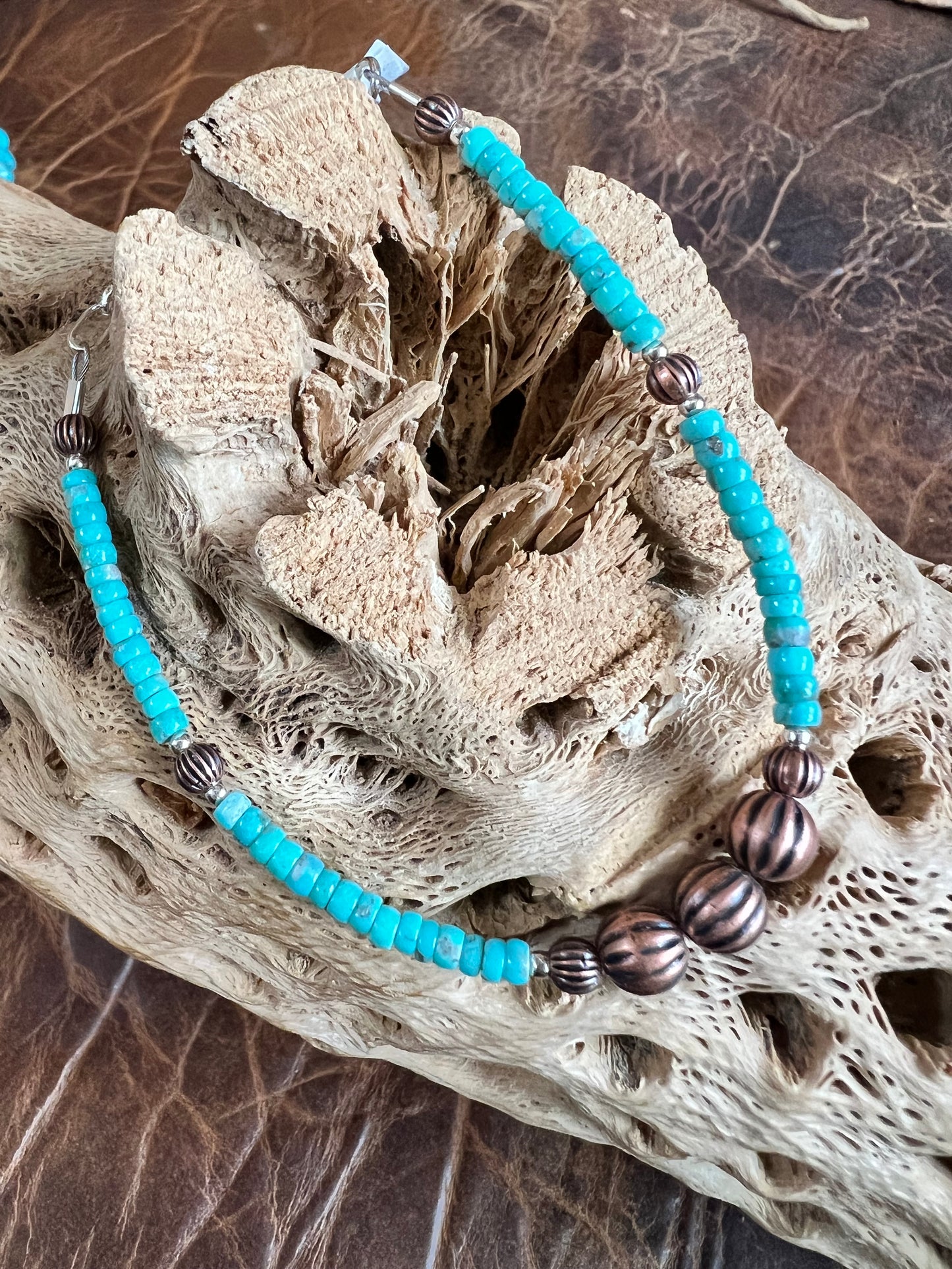 Copper & Campitos Turquoise Bracelet