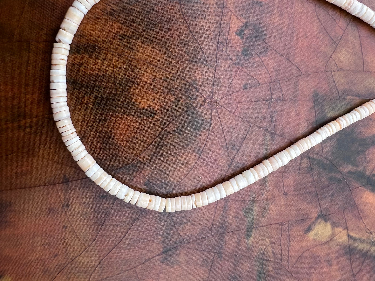 Native American Santo Domingo Handmade by Ramona Bird. Shell Heishi & Orange Spiney Eye-glass Holder 26β