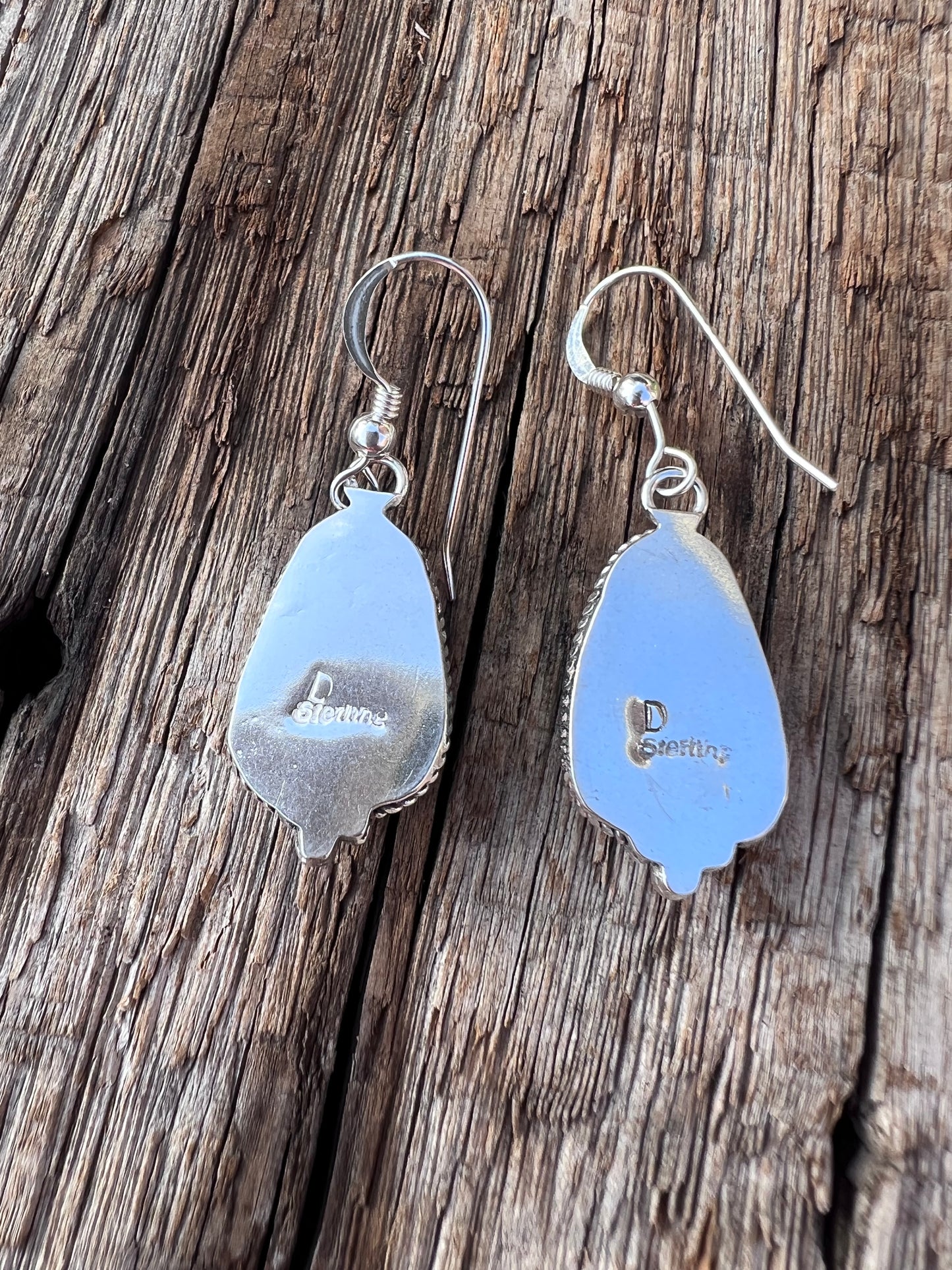 Handmade Egyptian Turquoise Dangle Earrings 1 5/8β long