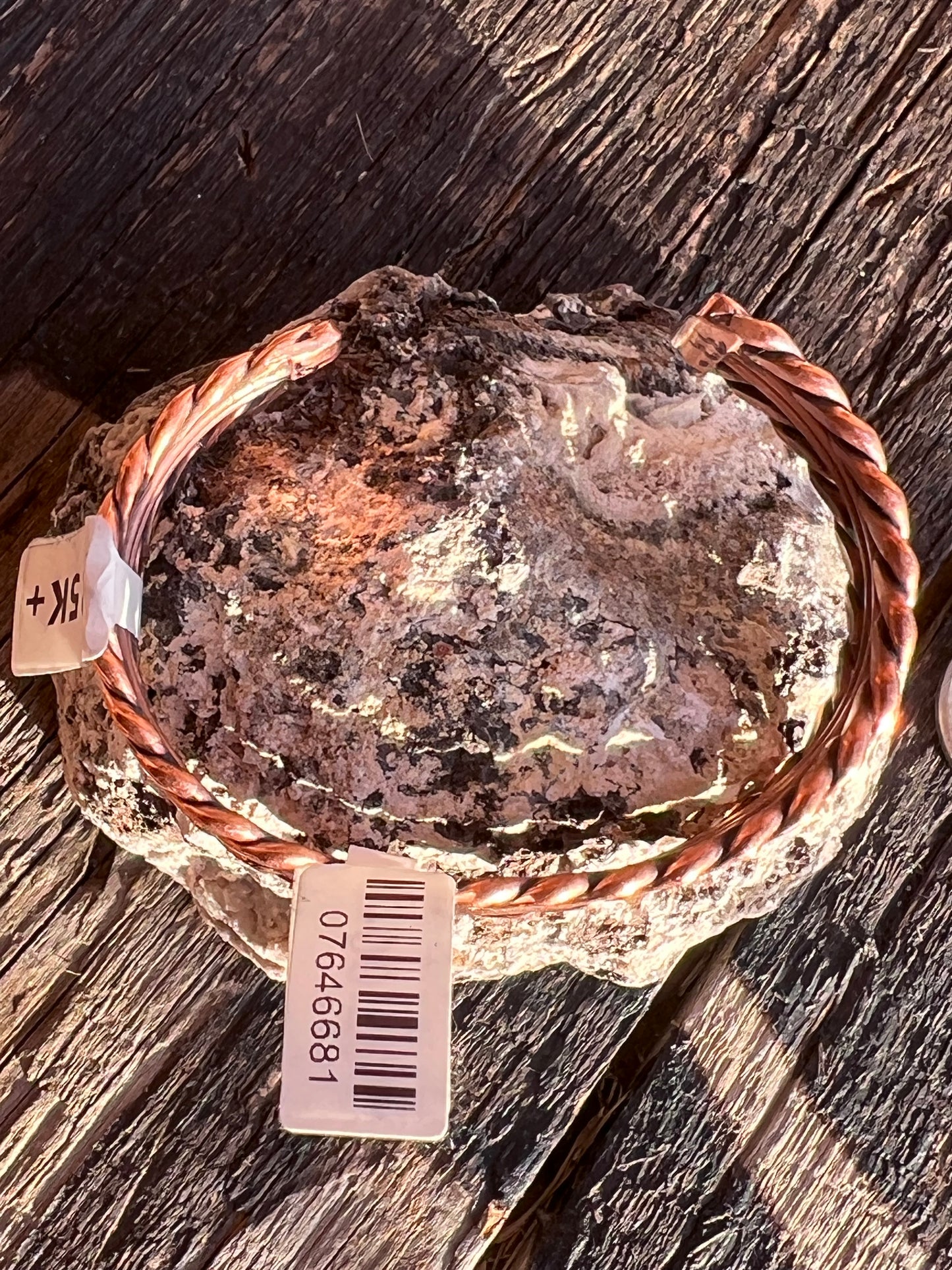 Handmade Copper Cuff Sz 6