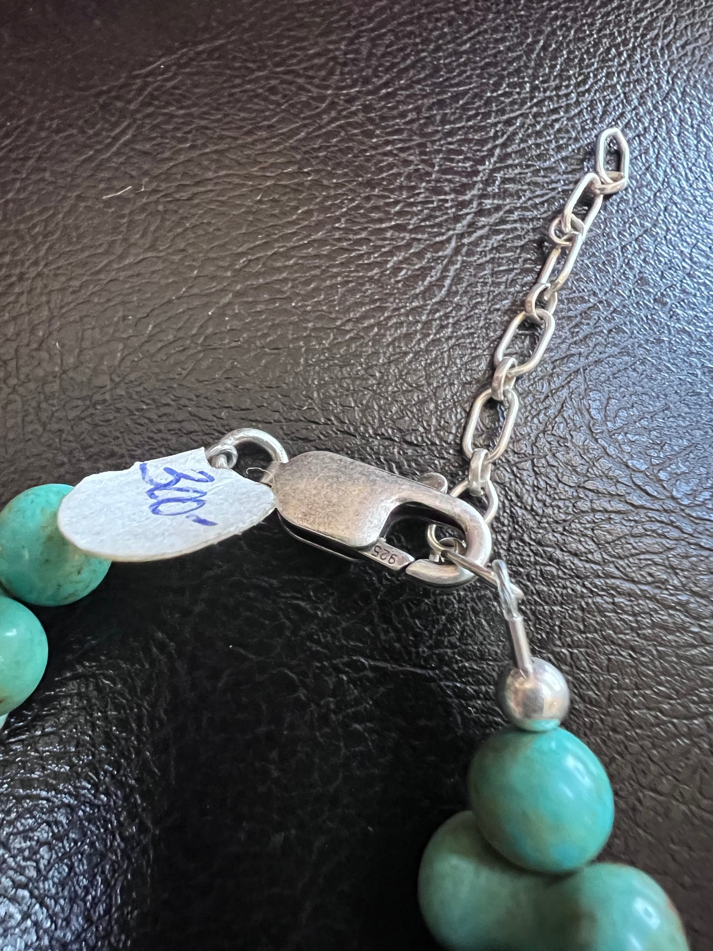 Sterling & Campitos 15mm Dog-bone Bead Necklace 18-20β