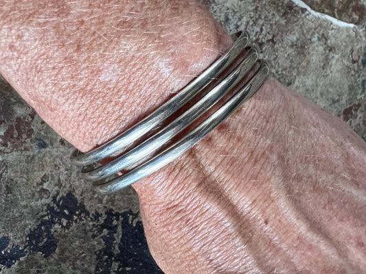 Sterling Silver Cuff Bracelet Sz 7