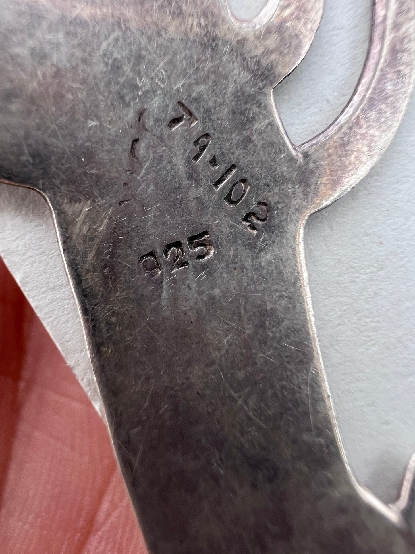 Vintage Mexico Handmade Sterling Cactus Dangle Earrings