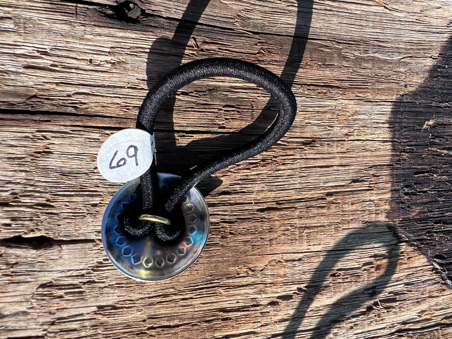 Sterling & Turquoise Concho 1” Hair Tie