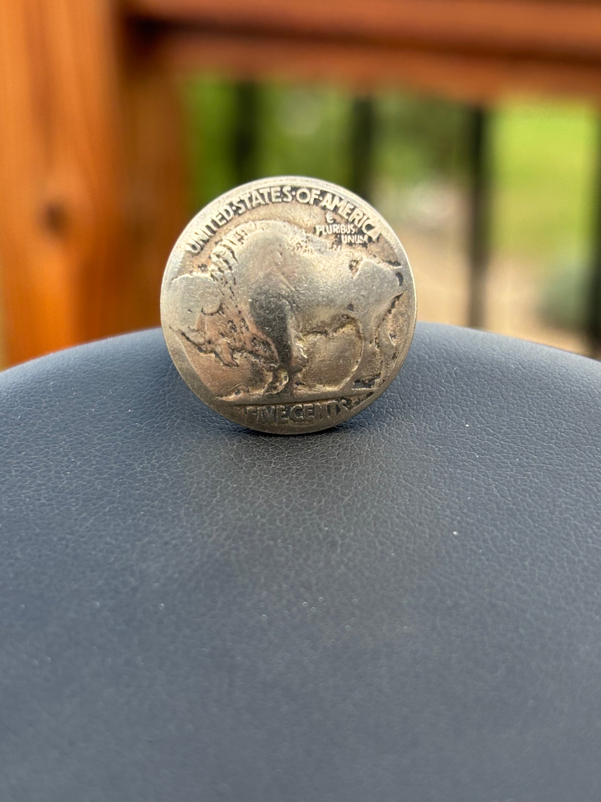 Buffalo Nickel Coin Sterling Silver Band Sz 7.5