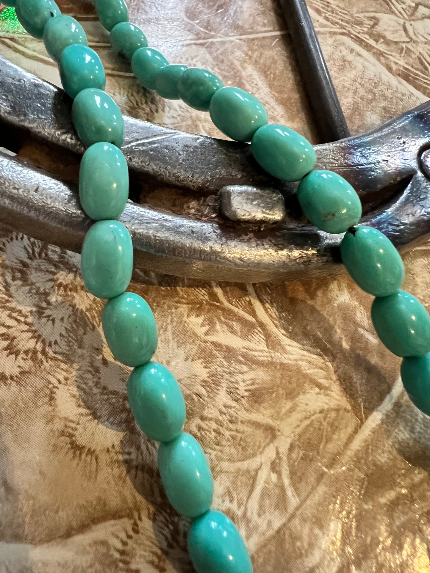 Sonoran Turquoise Bead Necklace 20”