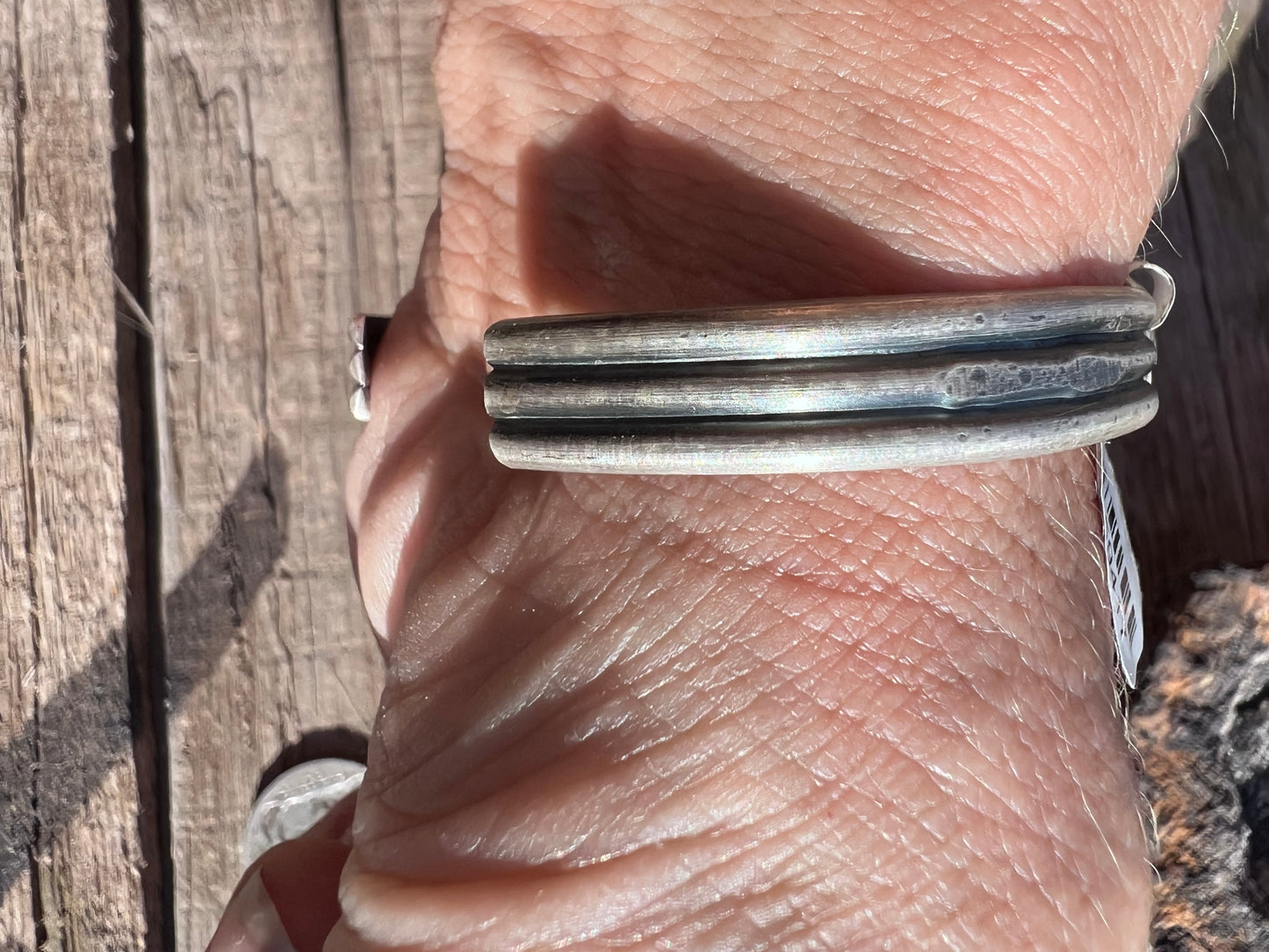 Navajo Handmade by Larose Ganadonegro Damele Variscite Cuff Sz 6.75