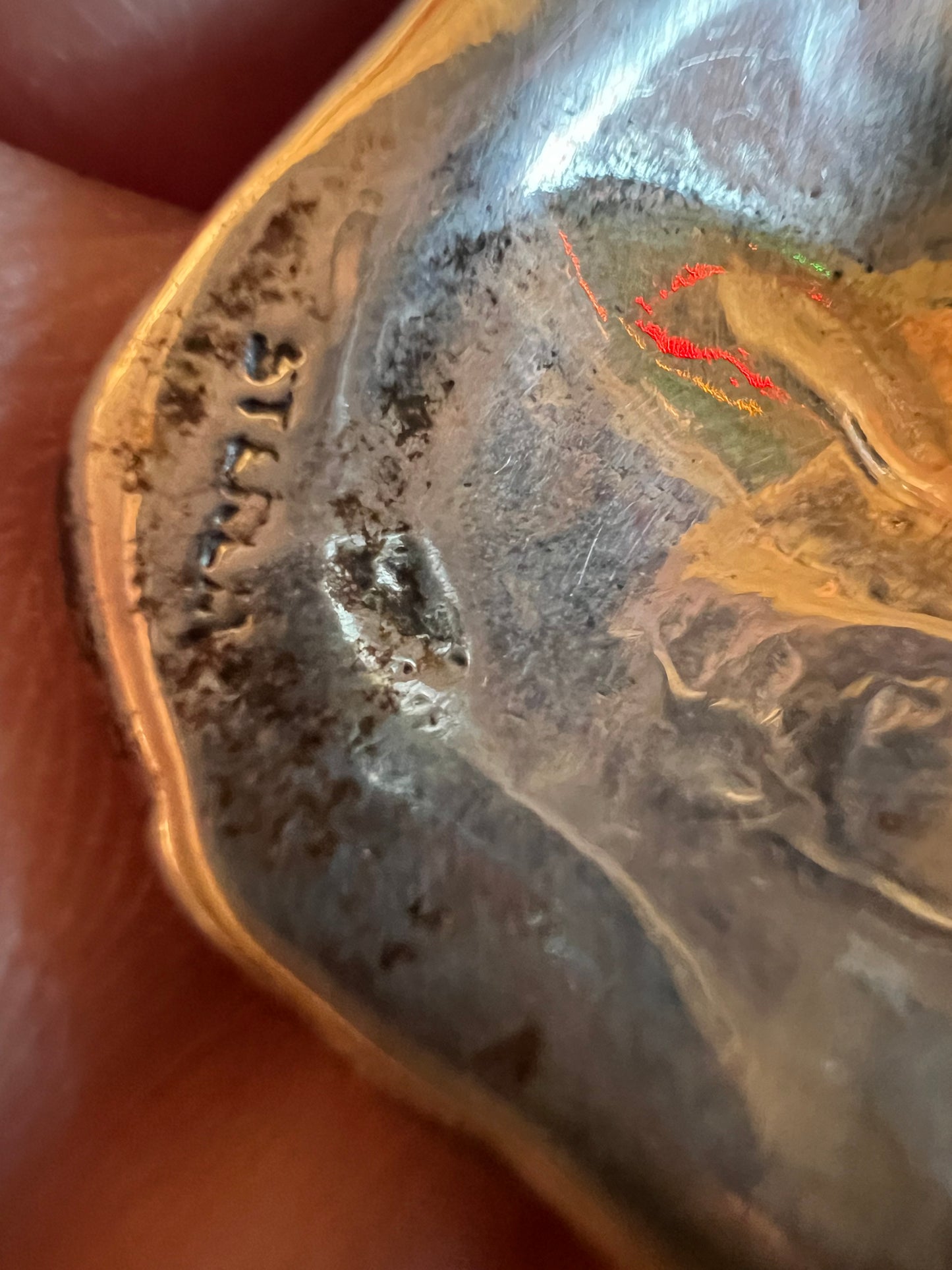 Vintage Handmade Sterling Silver Indian Chief Pendant