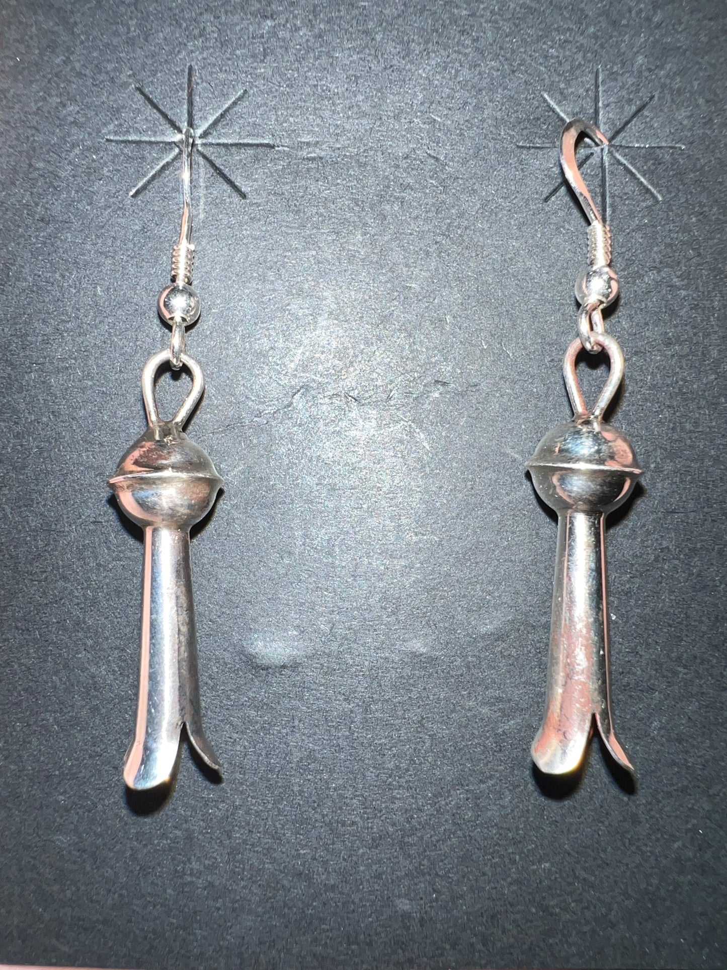 Navajo Handmade by Halle Tabaha. Sterling Blossom Earrings
