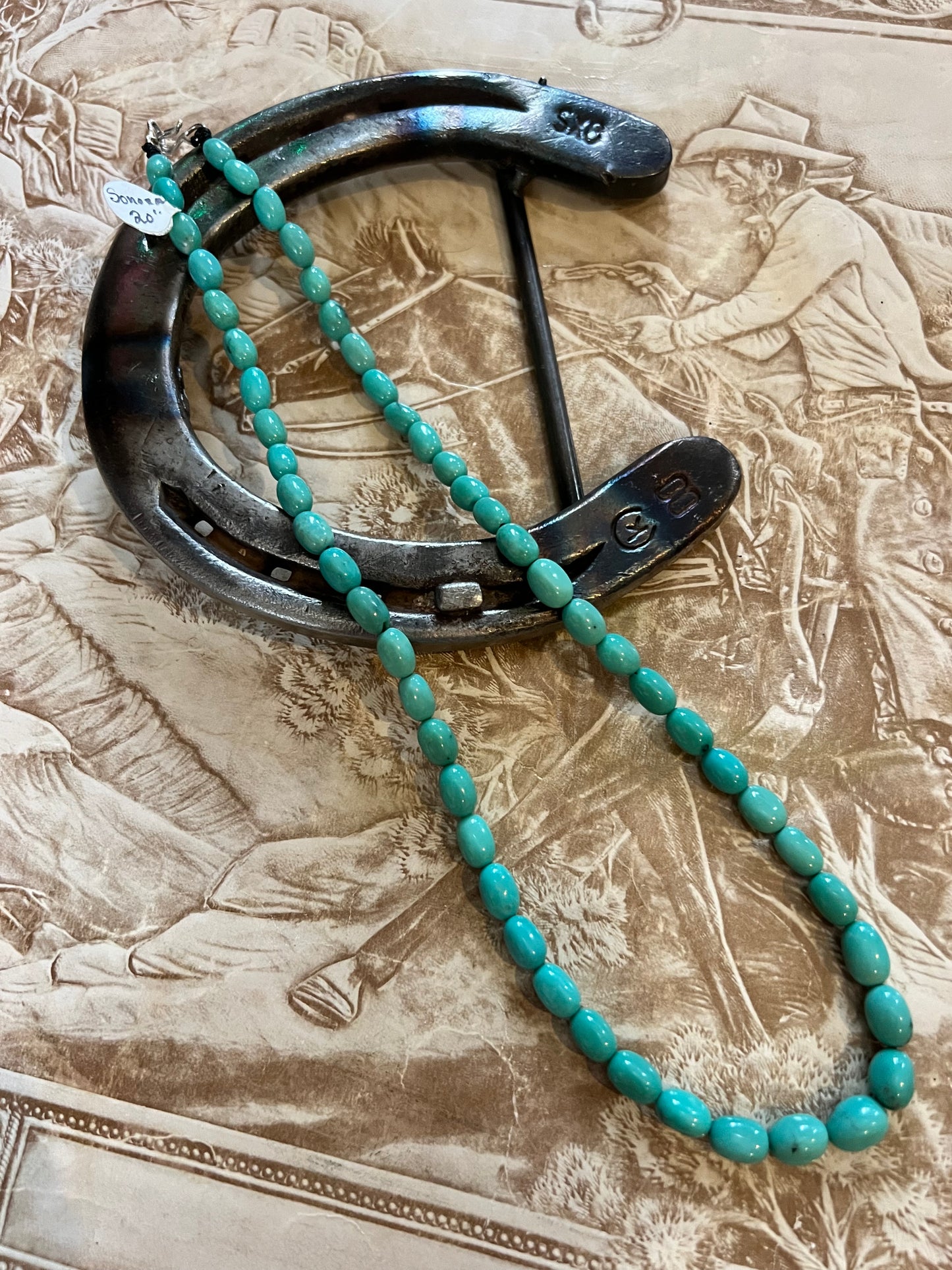 Sonoran Turquoise Bead Necklace 20”