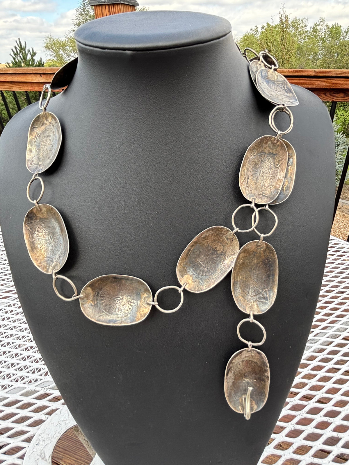 Vintage Native Handmade Concho Belt/Lariat Necklace 36”
