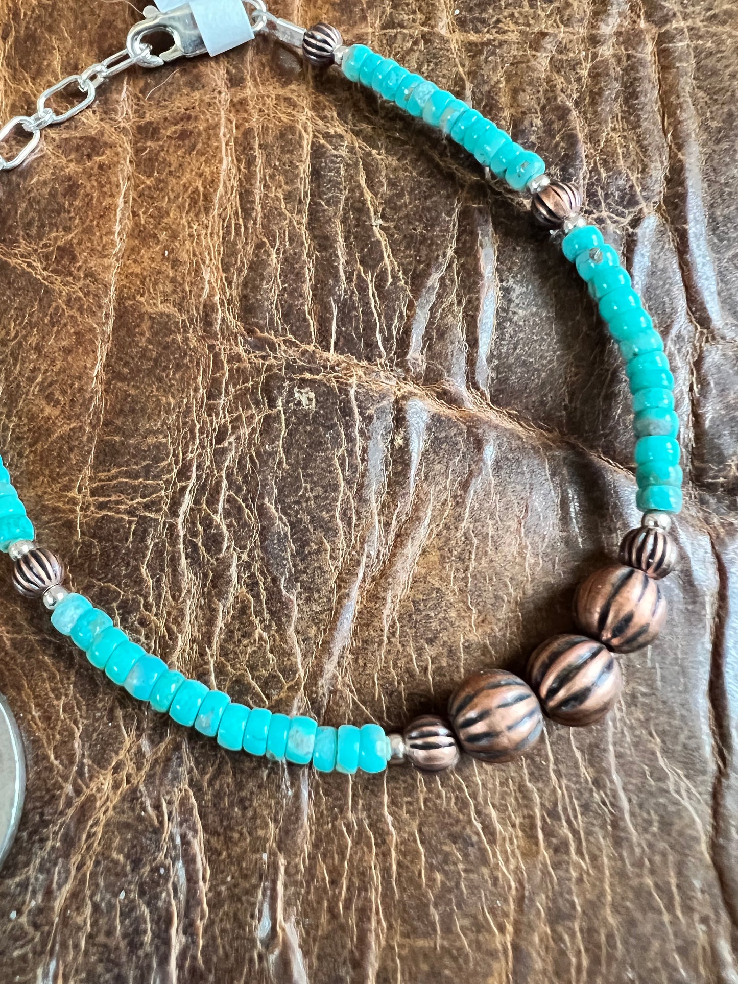 Copper & Campitos Turquoise Bracelet