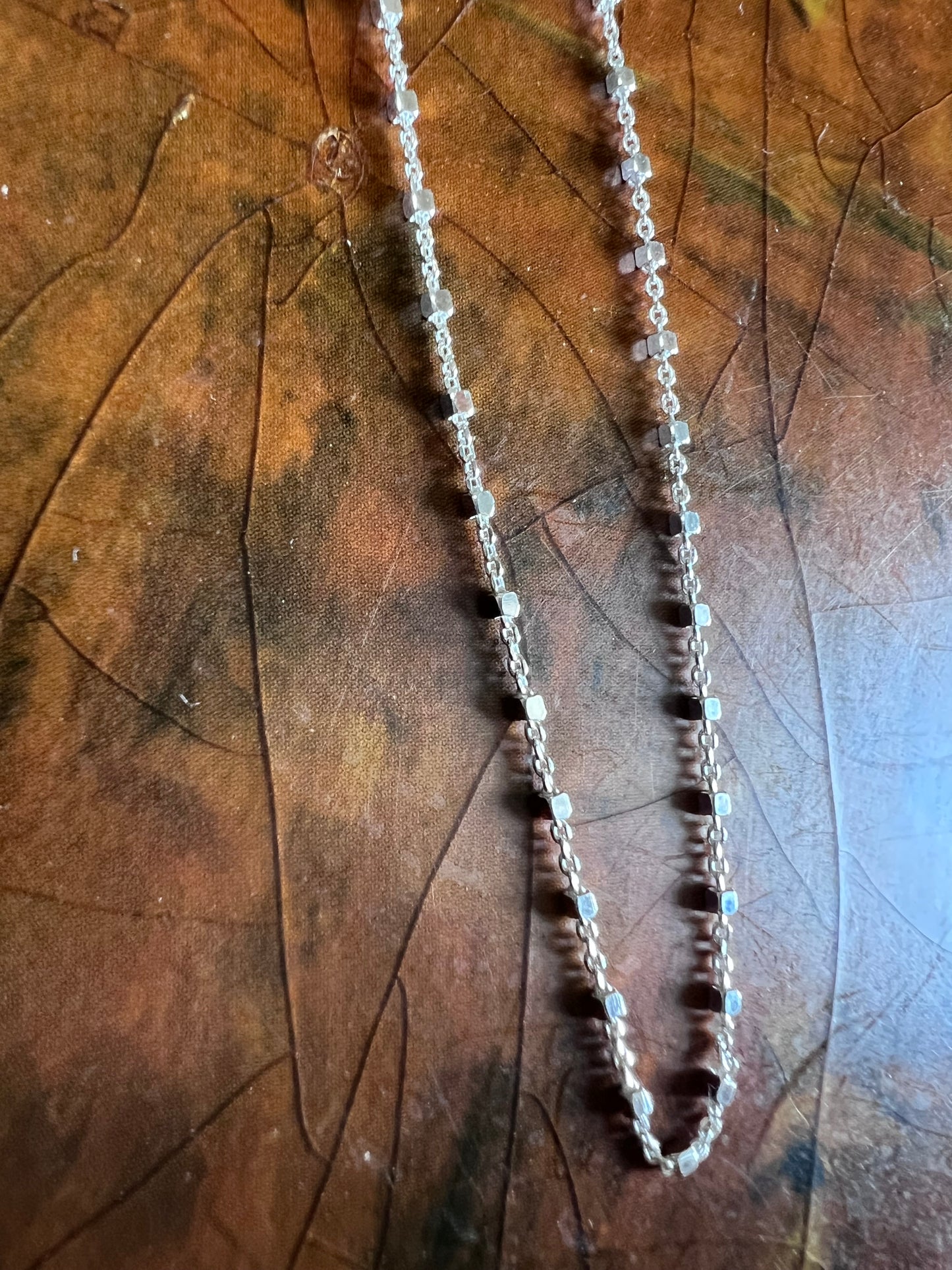 Sterling Silver Dainty Mirror Chain (made in Italy)18”