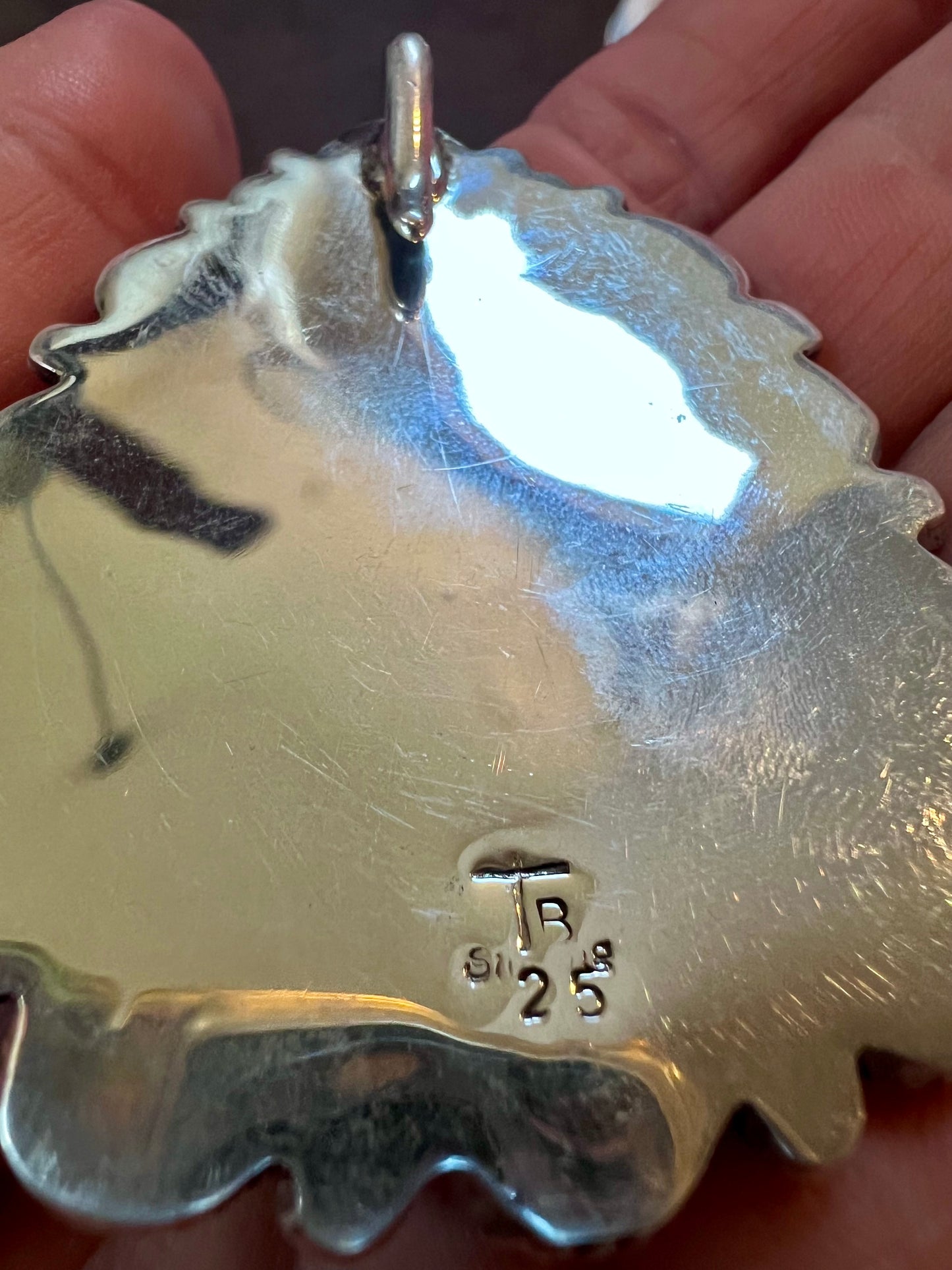 Navajo Handmade by Tyler Brown- Statement Piece!! Sonoran Gold Turquoise & Sterling Cluster Pendant with Detachable Bale- Shepherds Hook Option 3.5”x 2”