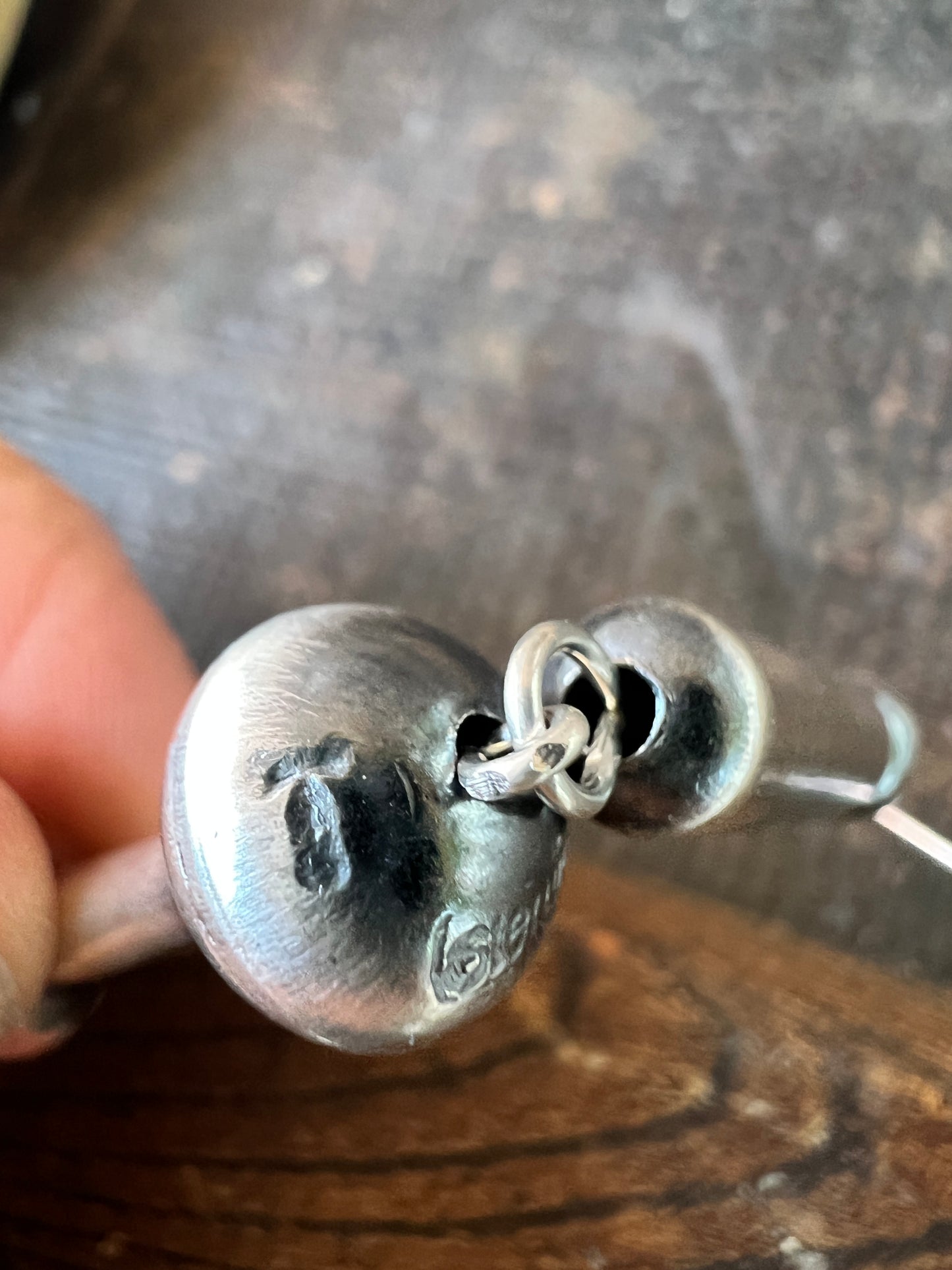 Sterling Silver Long Blossom Earrings- Navajo Handmade by Tanisha Haley 3”