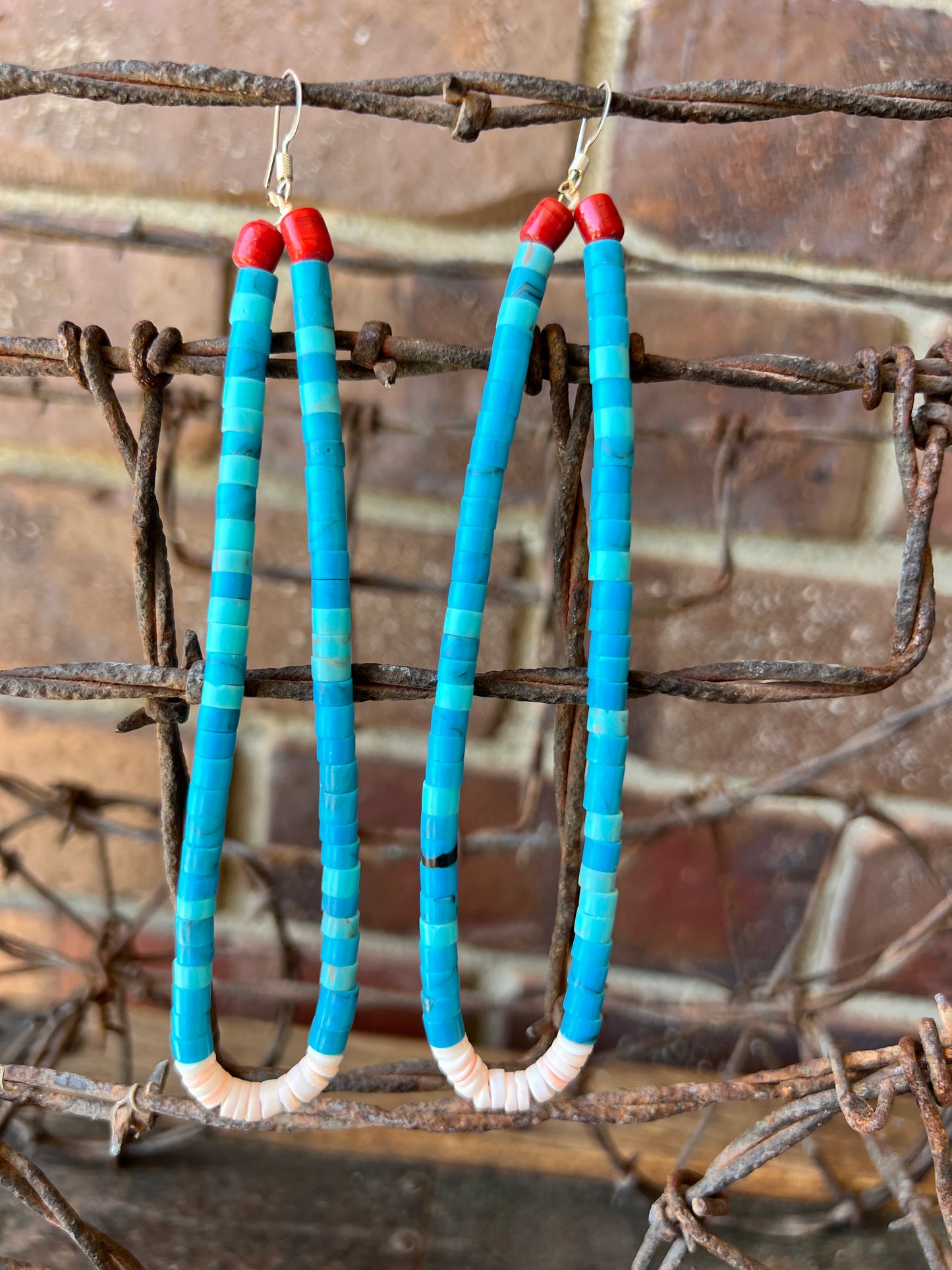 Vintage Kewa Santo Domingo Jacla Earrings 5.5”