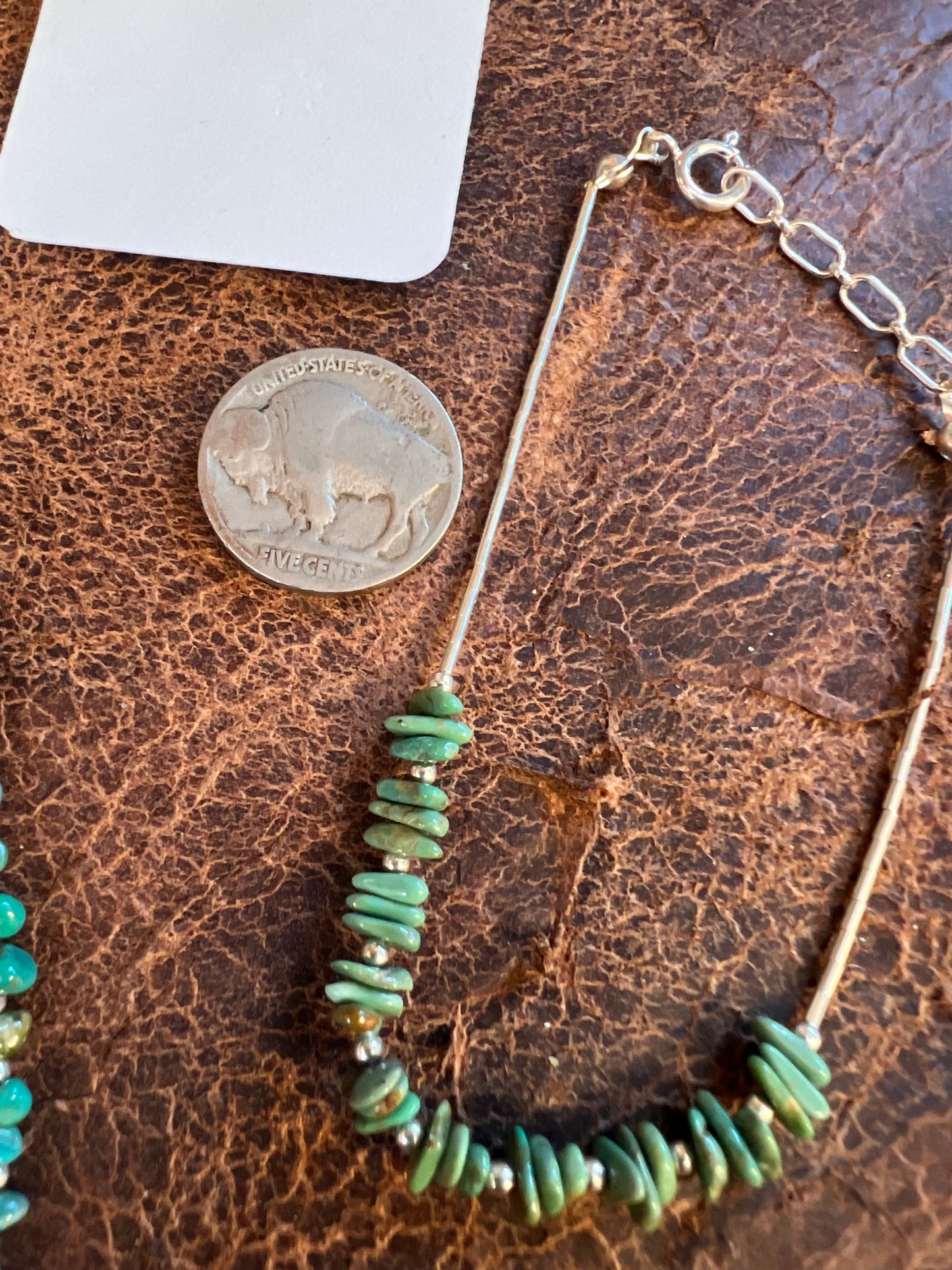 Sterling Liquid Silver & Tyrone Turquoise Necklace, Bracelet & Earring Set