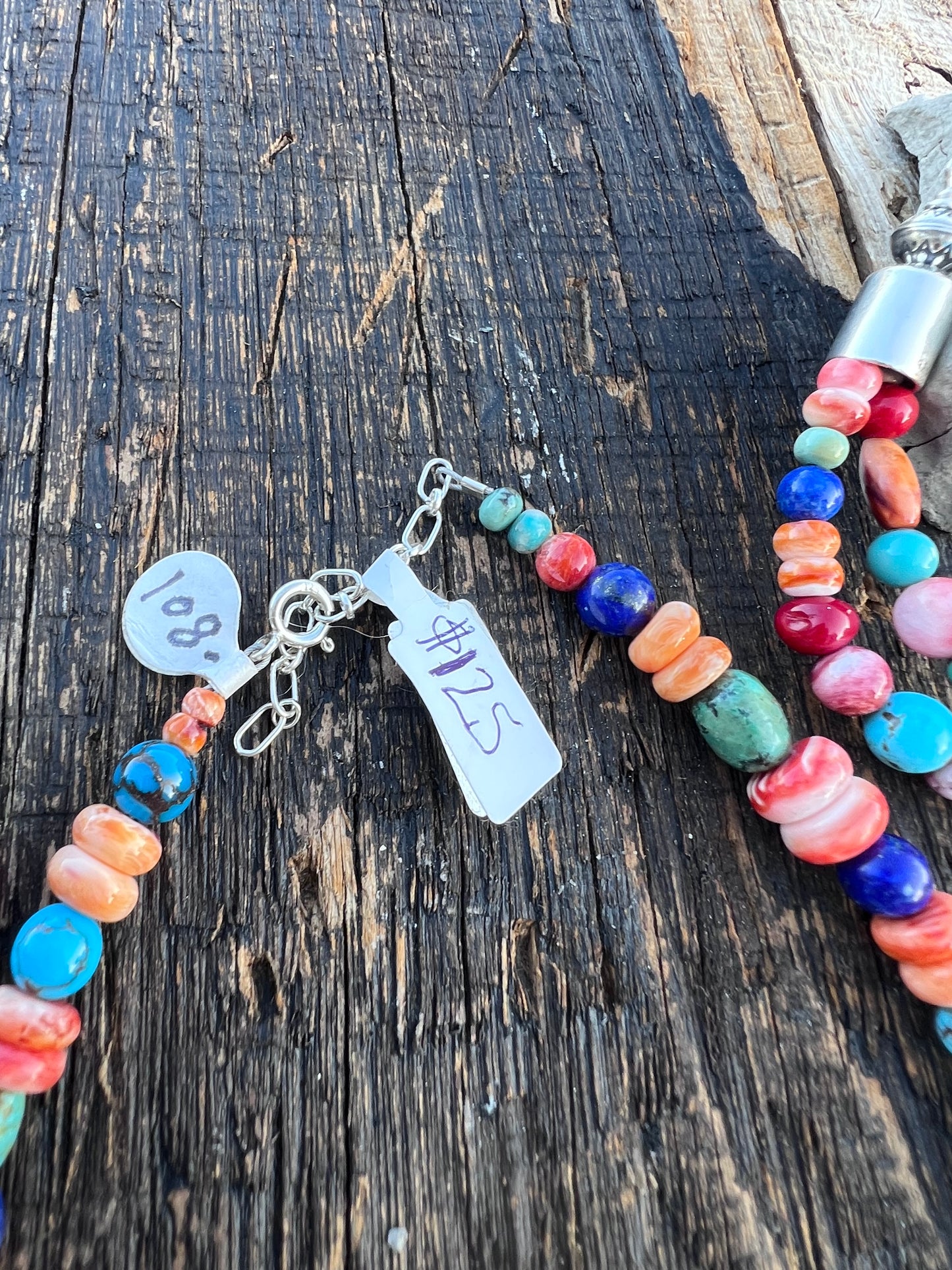 Sterling, Lapis, Spiny & Turquoise Necklace, Earrings and 2 Bracelet SET!!