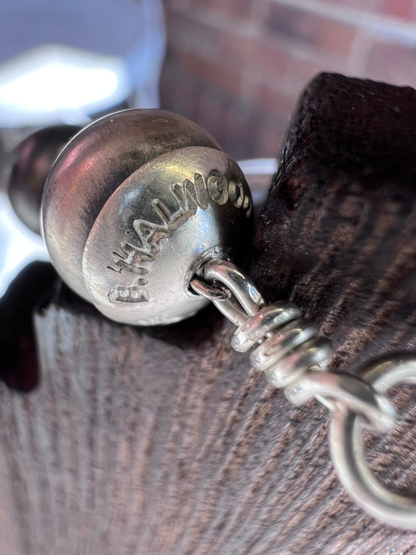 Handmade Sterling Navajo Pearls by Bryannen Halwood 16.5”Necklace