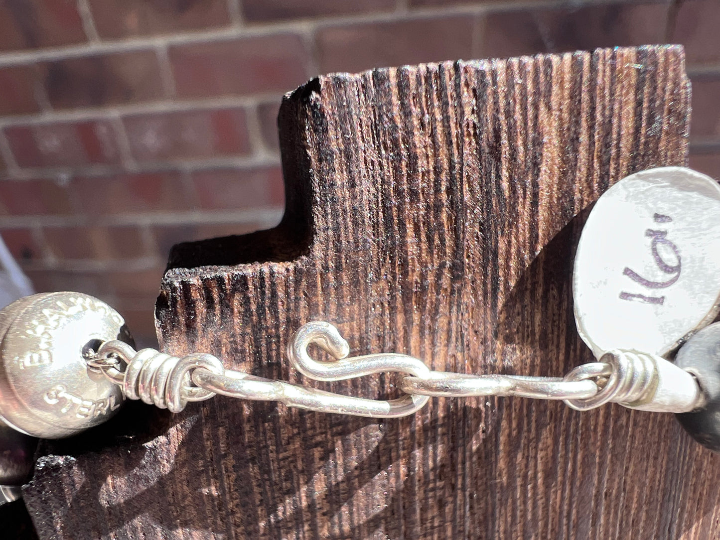 Handmade Sterling Navajo Pearls by Bryannen Halwood 16.5”Necklace