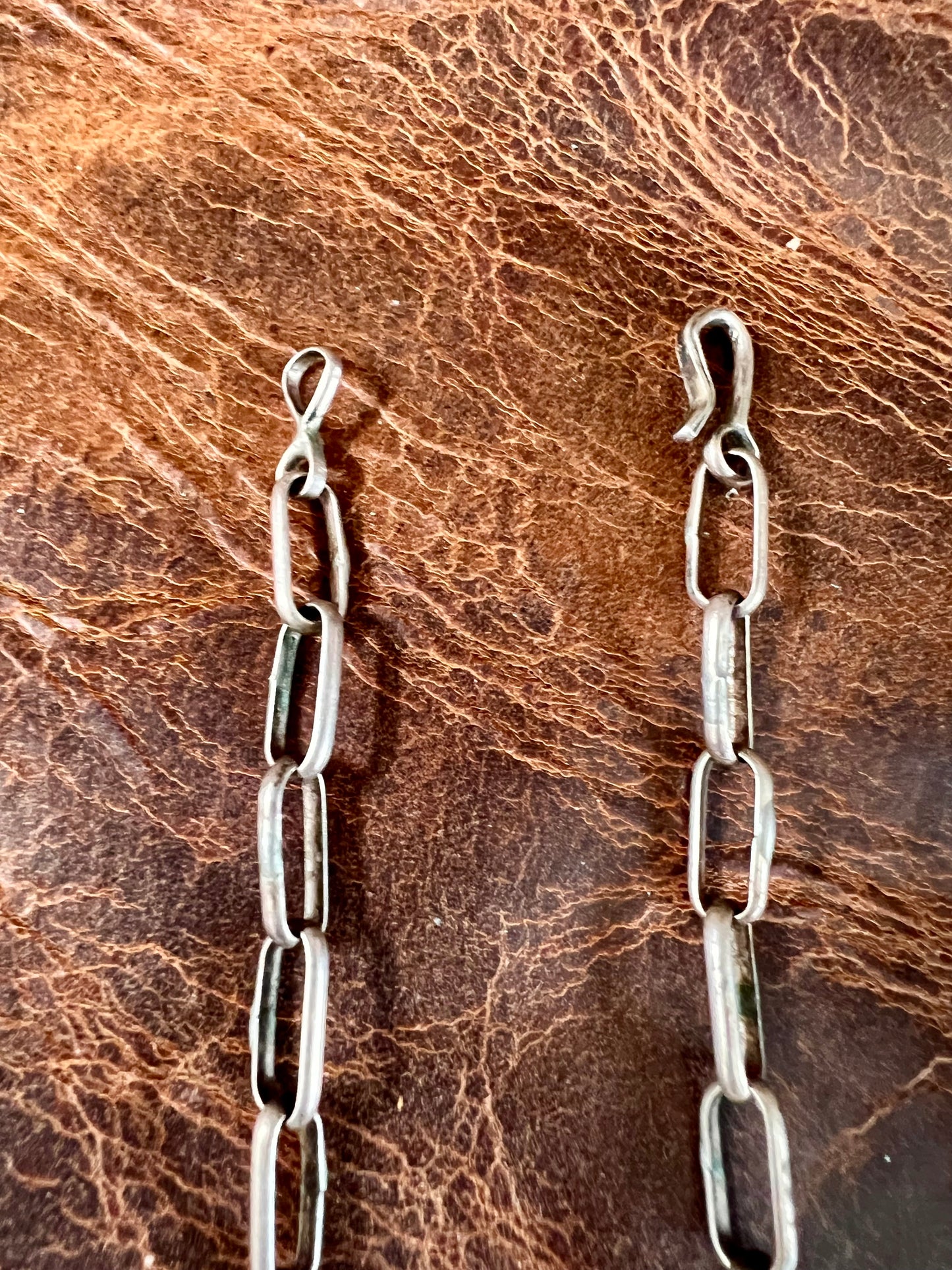 Vintage Zuni Handmade by Vernon Wallace. Turquoise Petit Point Cluster Necklace & Earring Set