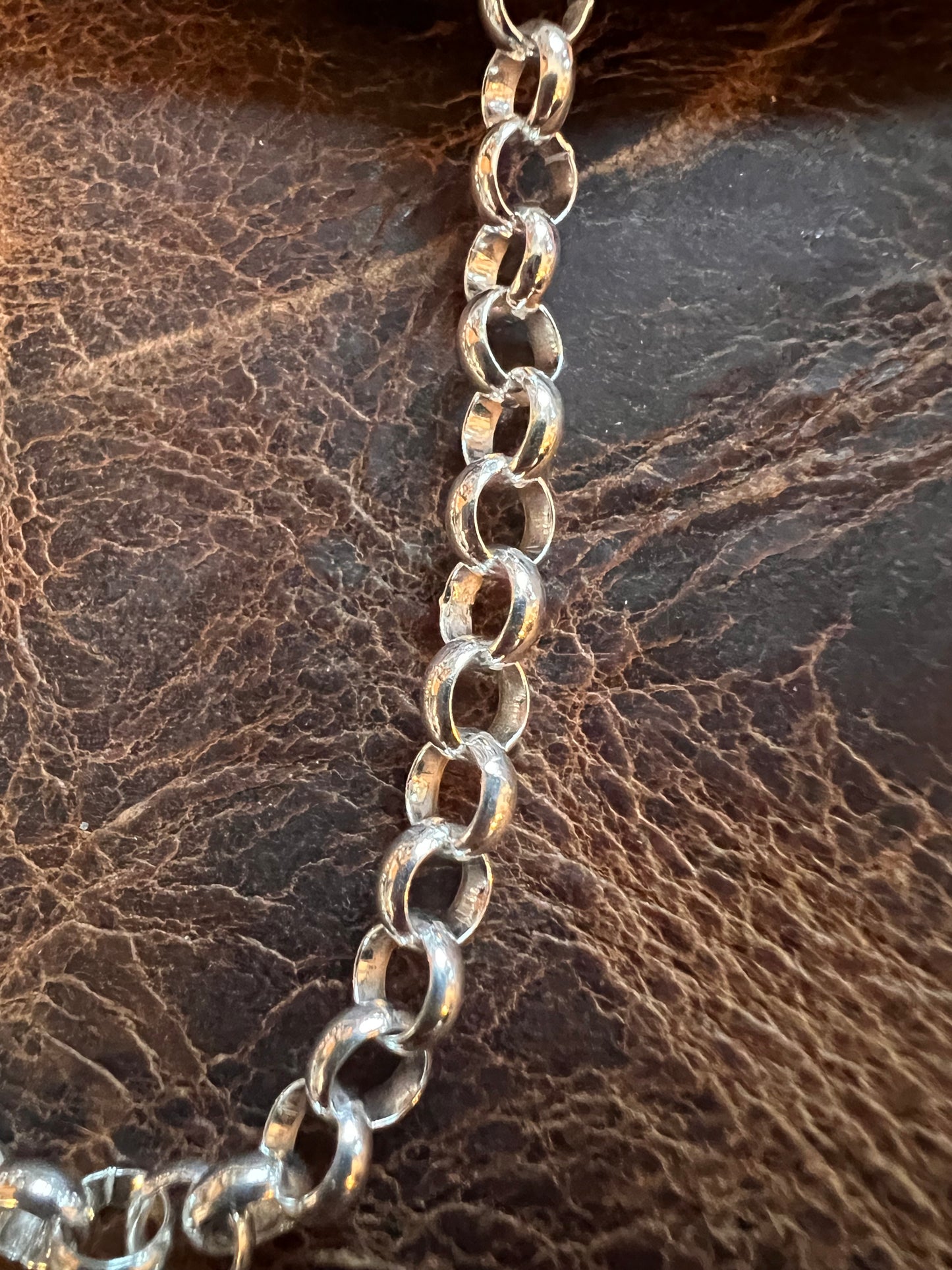 Italian Sterling Silver Rolo Chain 20” 5mm