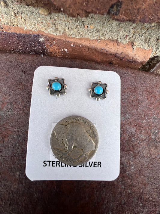 Sterling & Turquoise Stud Post Earrings