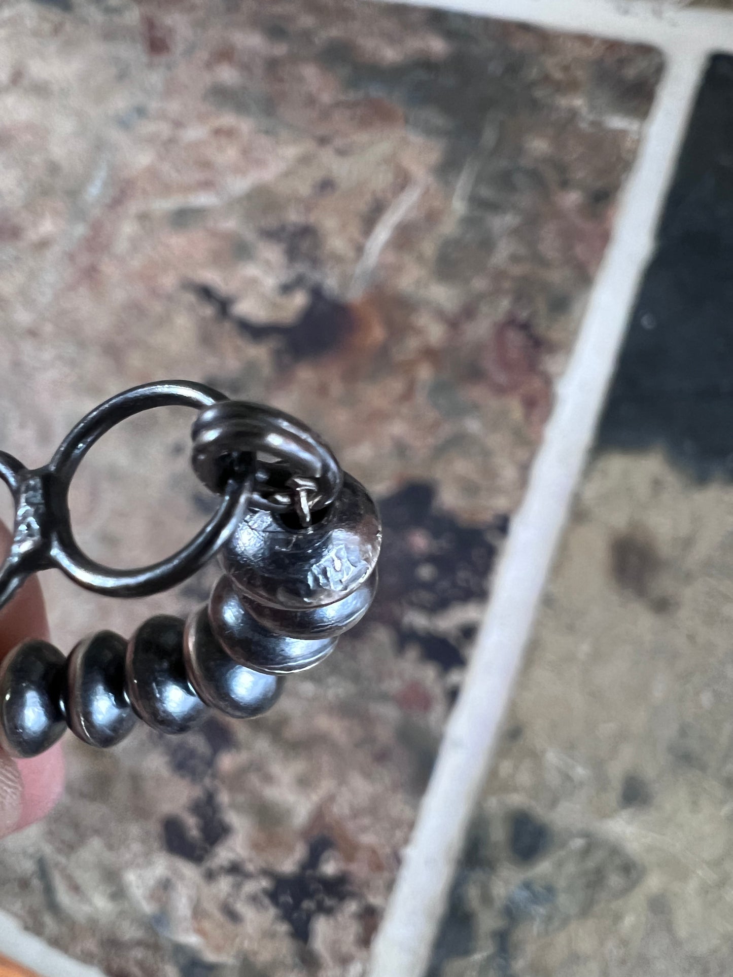 Native American Handmade 7mm Navajo Saucer Pearls by Michelle Jameson 21.5”