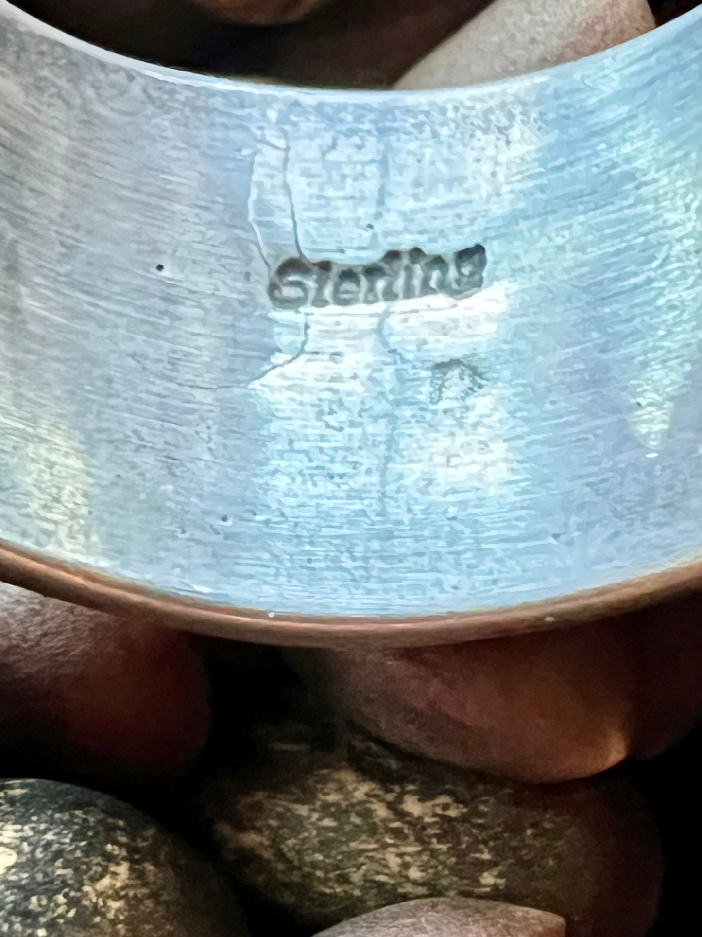 Vintage Navajo Handmade Men’s Inlay Ring - Lapis, Coral, Turquoise, Onyx, Jasper & Sterling Silver Sz 10