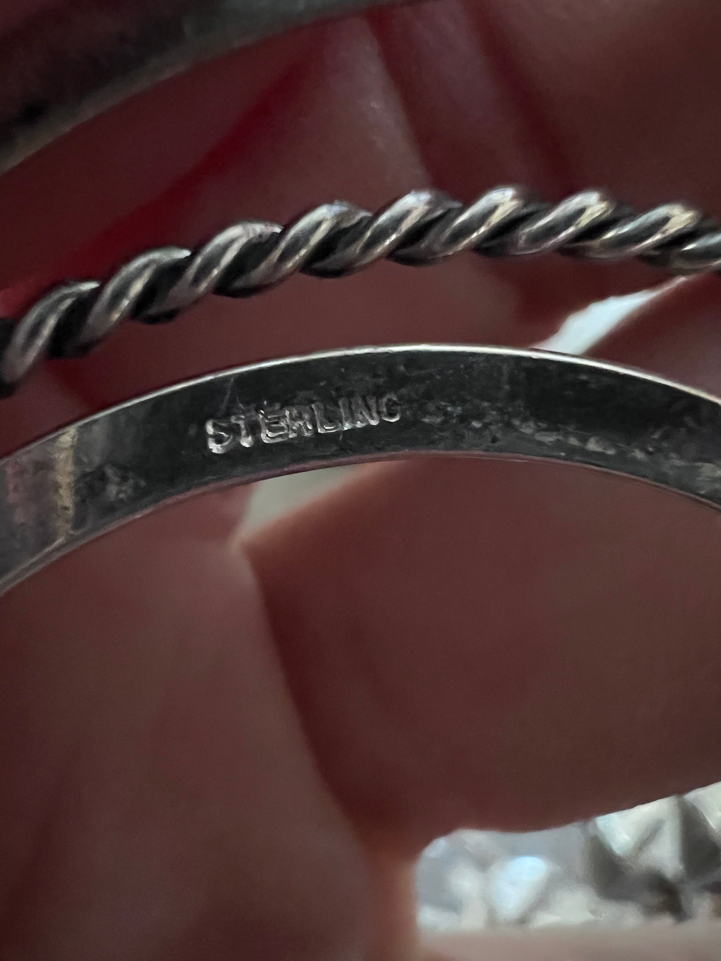 Navajo Handmade by Leon Curley Sterling Silver & Turquoise Square Bead Squash Blossom Necklace & Post Earrings Set