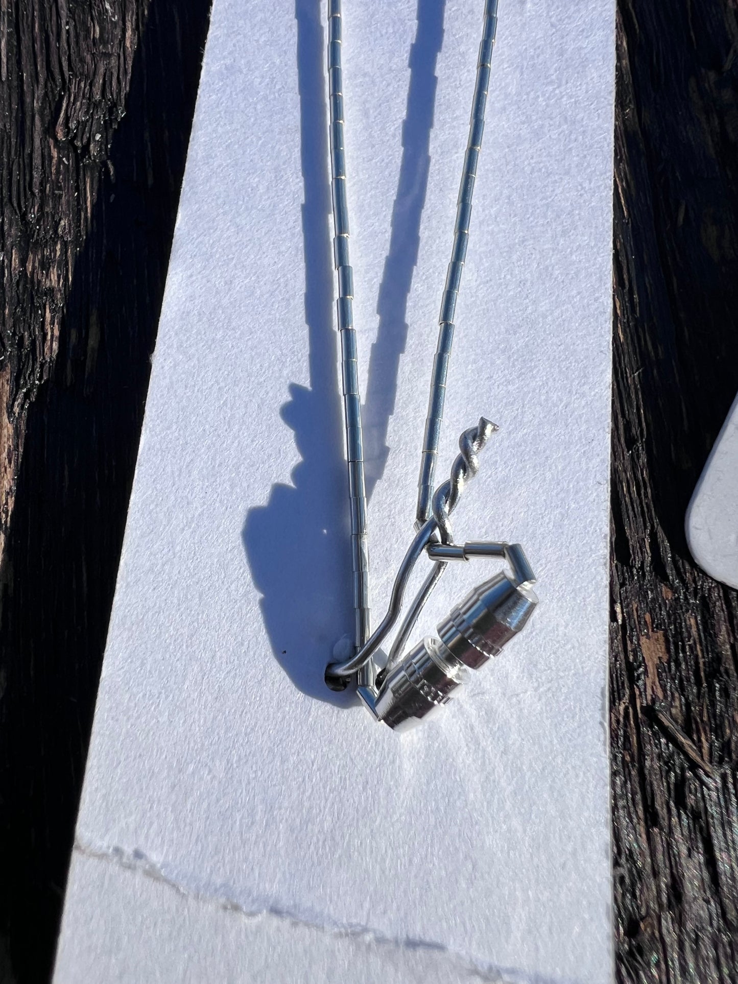 Sterling Liquid Silver & Turquoise Heart Necklace 15.5” & Post Earrings 3/4”