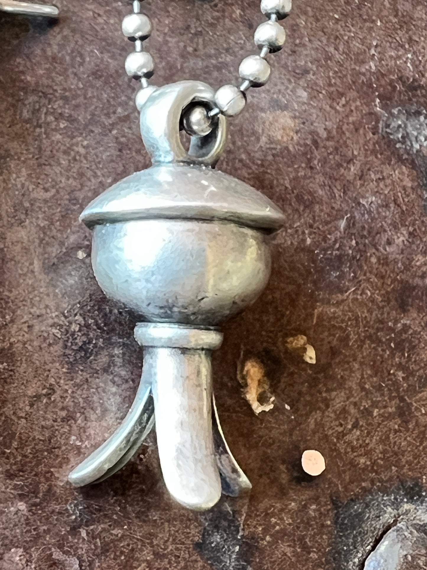 Southwest Handmade by Dennis Hogan. Sterling Silver Blossom Earrings & Necklace Set